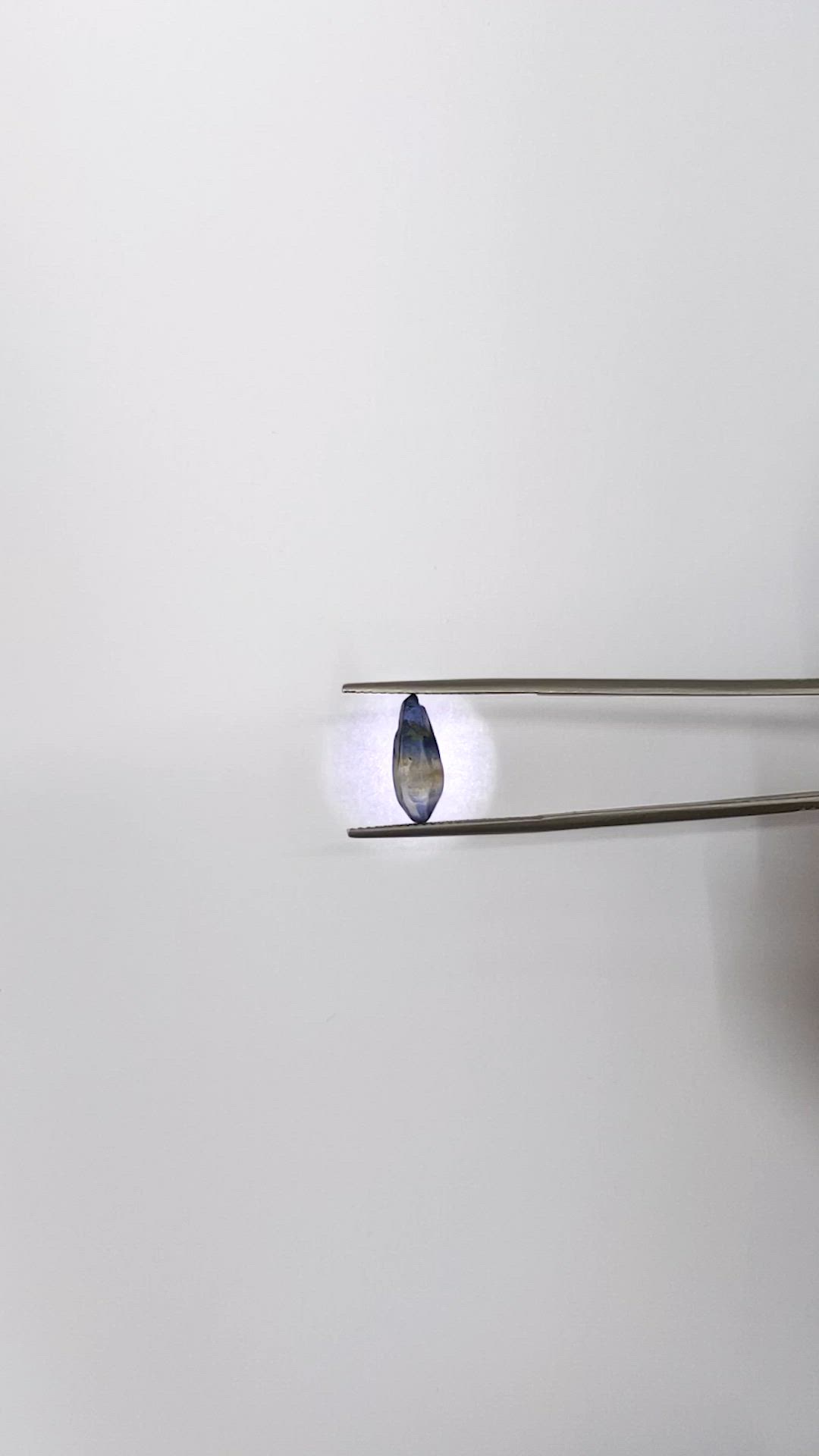 2.74 Ct. Bi Color / Parti Sapphire from Ceylon (Sri Lanka) Size Video