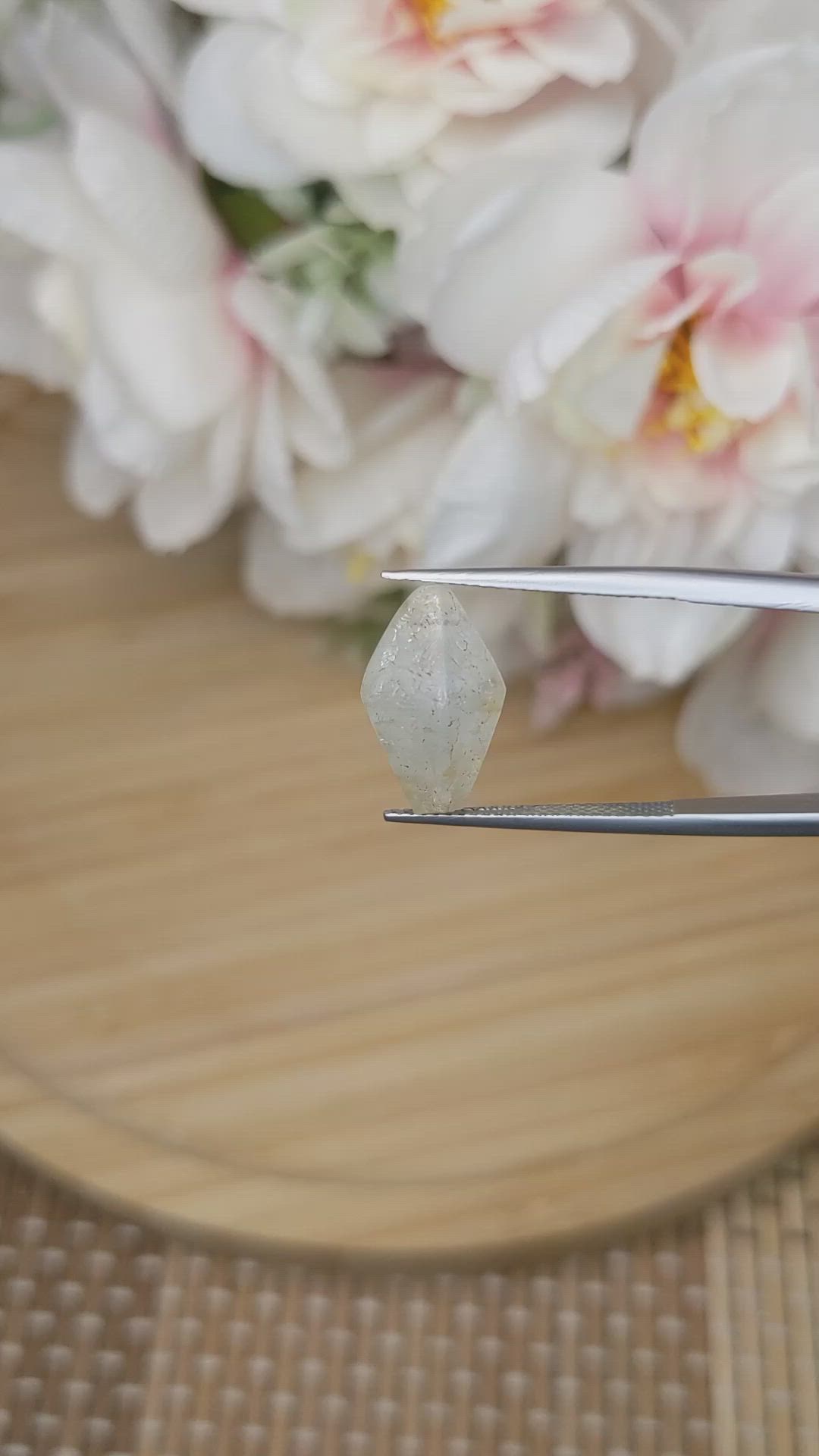 8.51 Ct. Grey Sapphire from Ceylon (Sri Lanka) Size Video