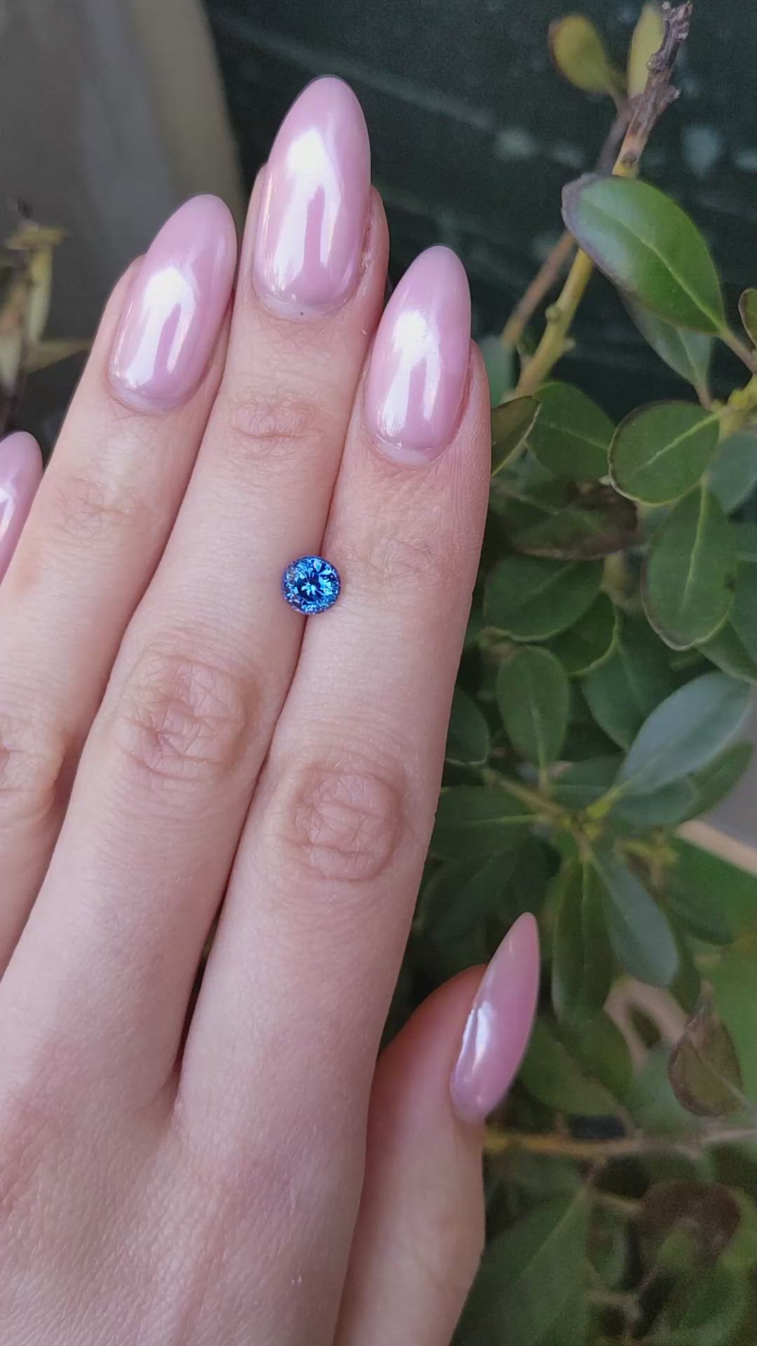 1.19 Ct. Blue Sapphire from Ceylon (Sri Lanka) Size Video