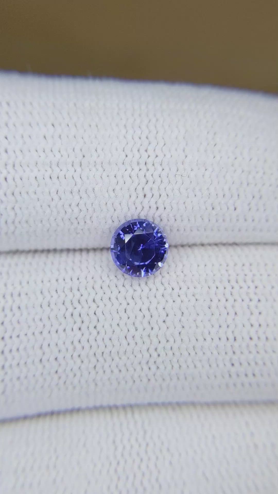 1.19 Ct. Blue Sapphire from Ceylon (Sri Lanka) Size Video