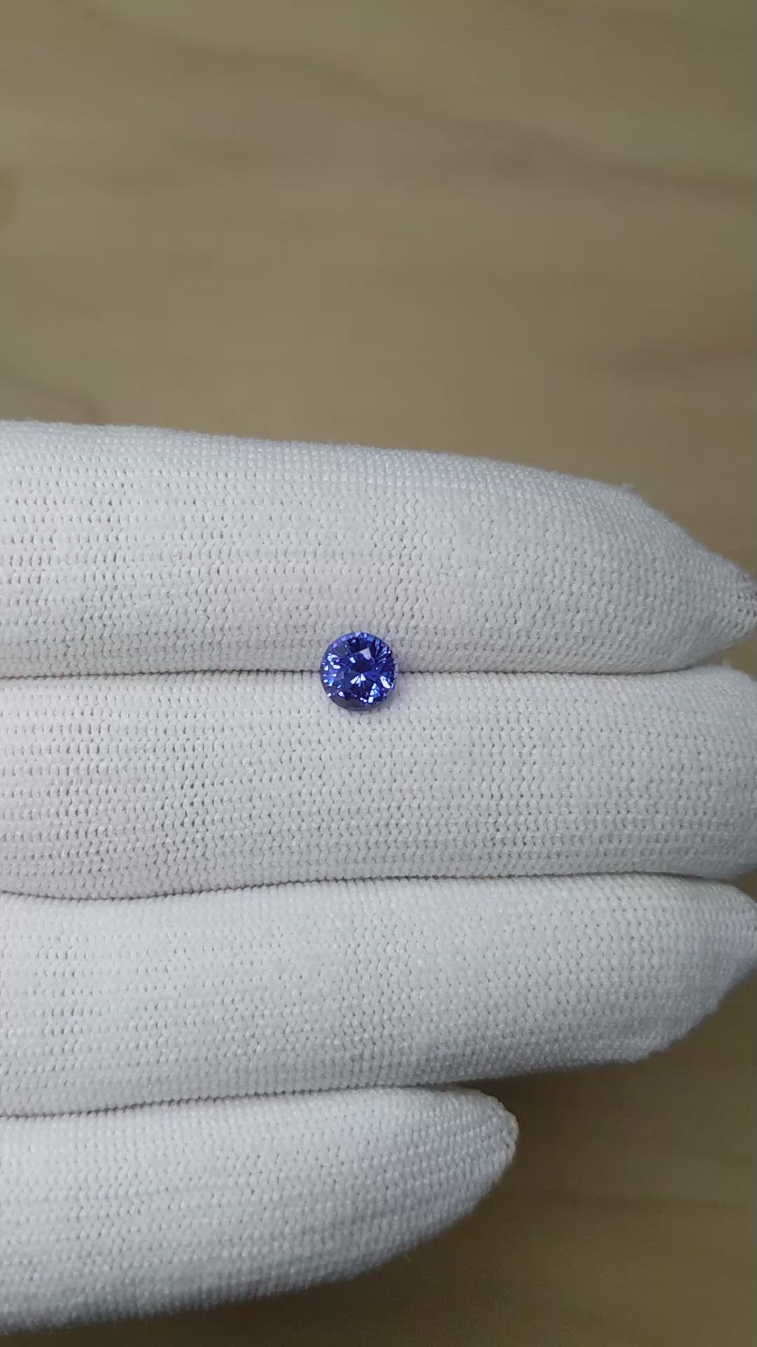 1.19 Ct. Blue Sapphire from Ceylon (Sri Lanka) Size Video