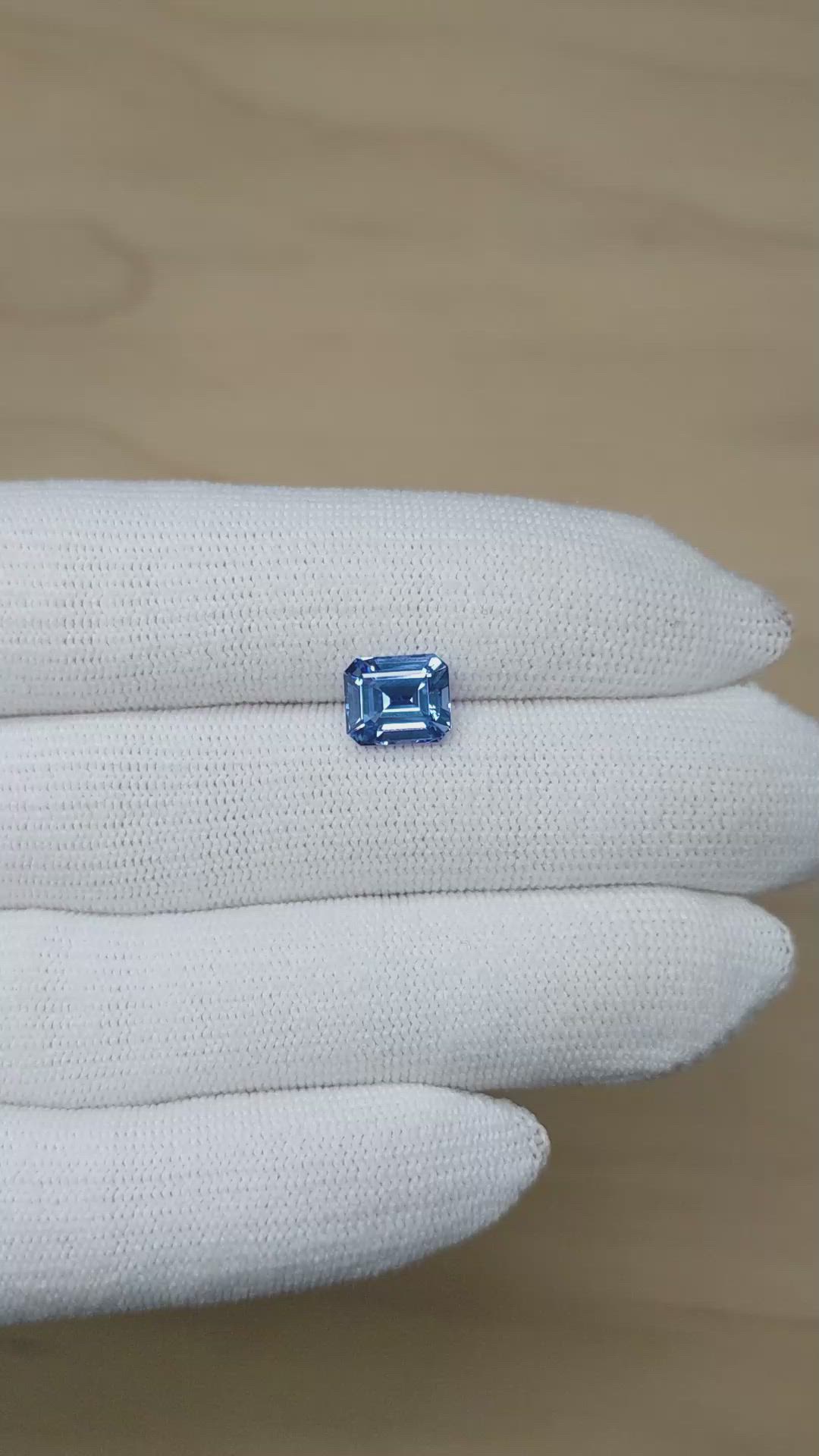 3.02 Ct. Blue Sapphire from Ceylon (Sri Lanka) Size Video