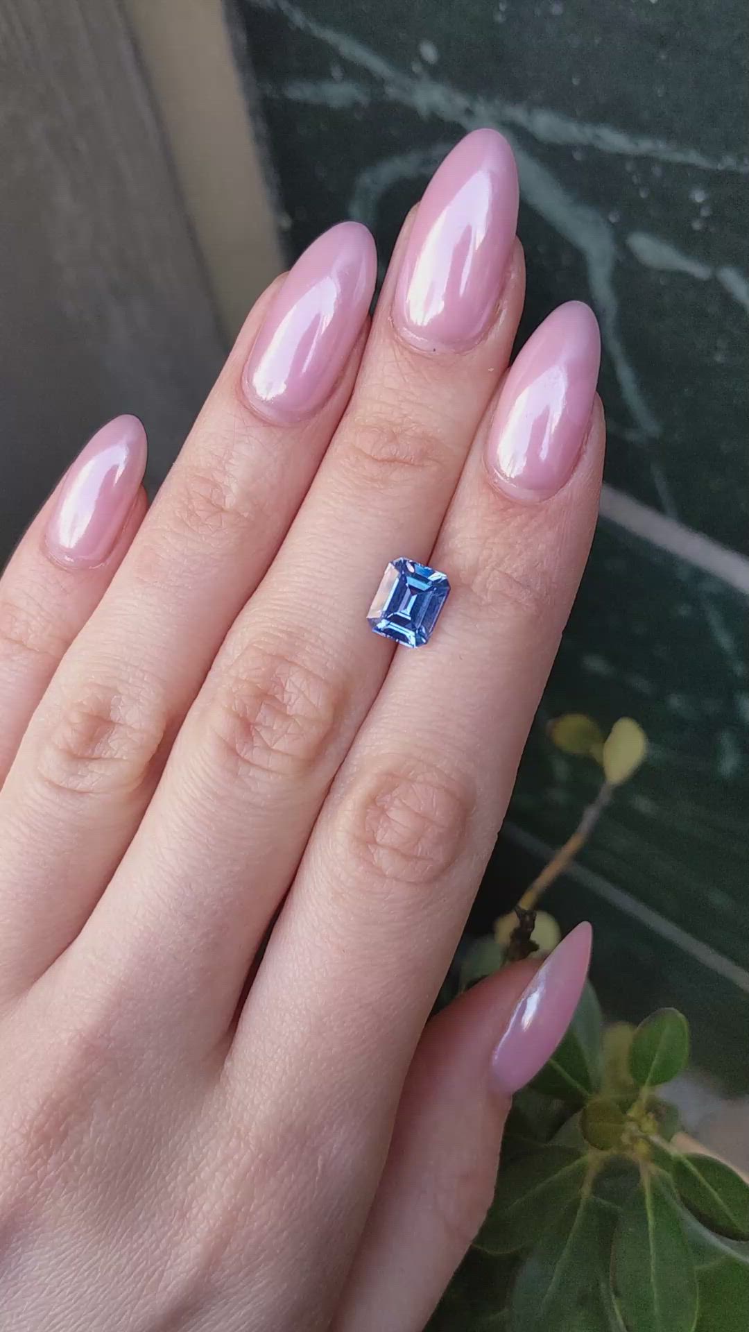 3.02 Ct. Blue Sapphire from Ceylon (Sri Lanka) Size Video