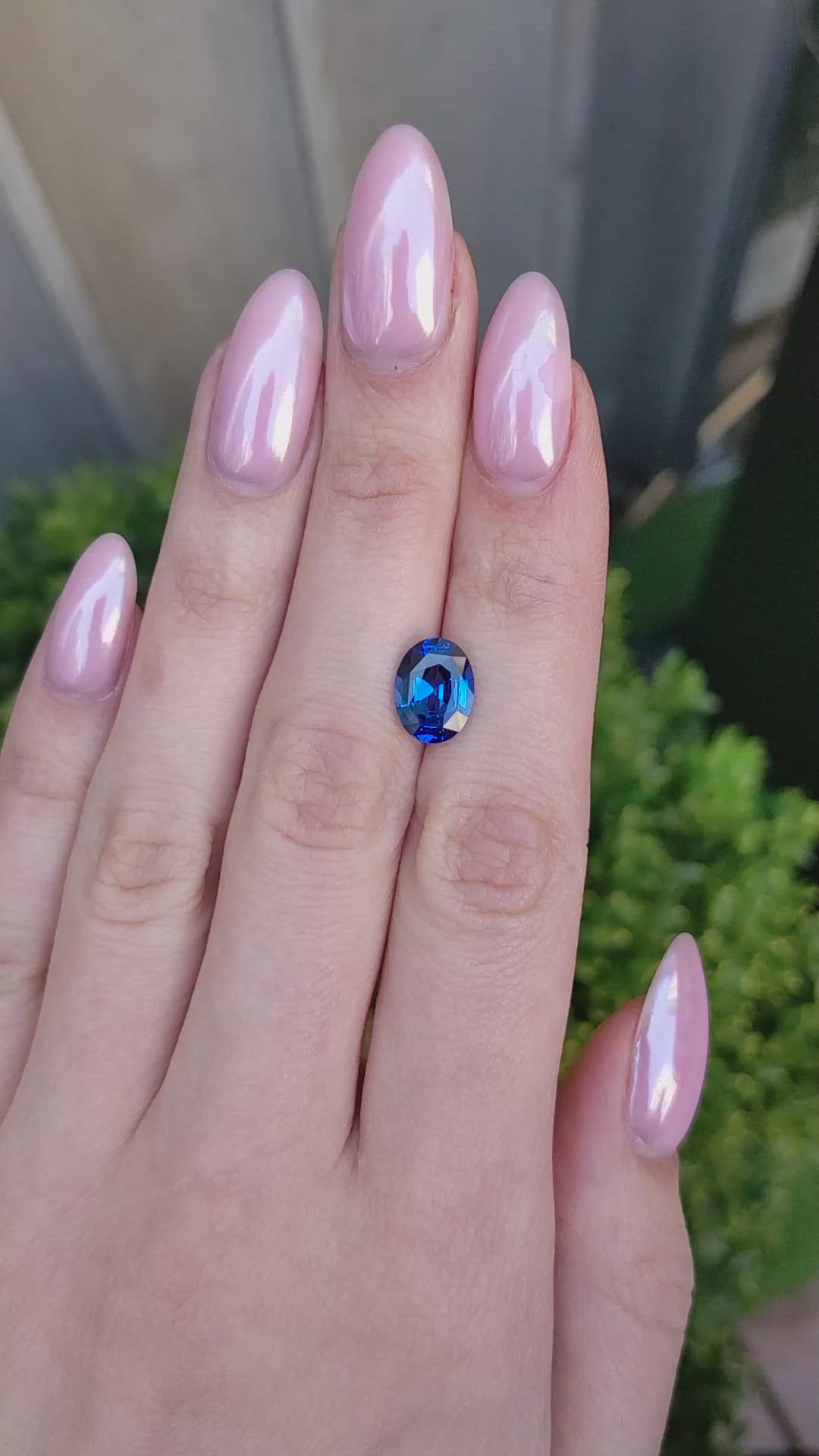 3.12 Ct. Blue Sapphire from Ceylon (Sri Lanka) Size Video