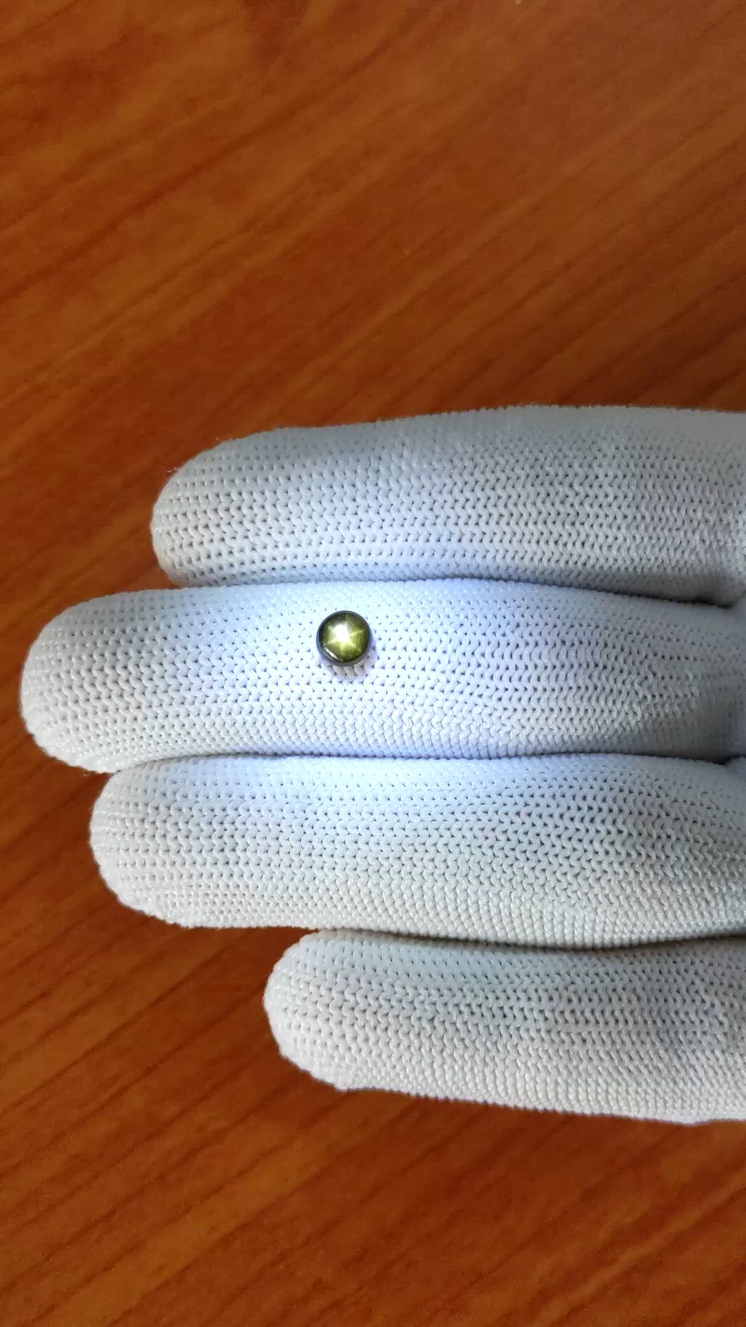 0.82 Ct. Black Star Sapphire from Ceylon (Sri Lanka) Size Video