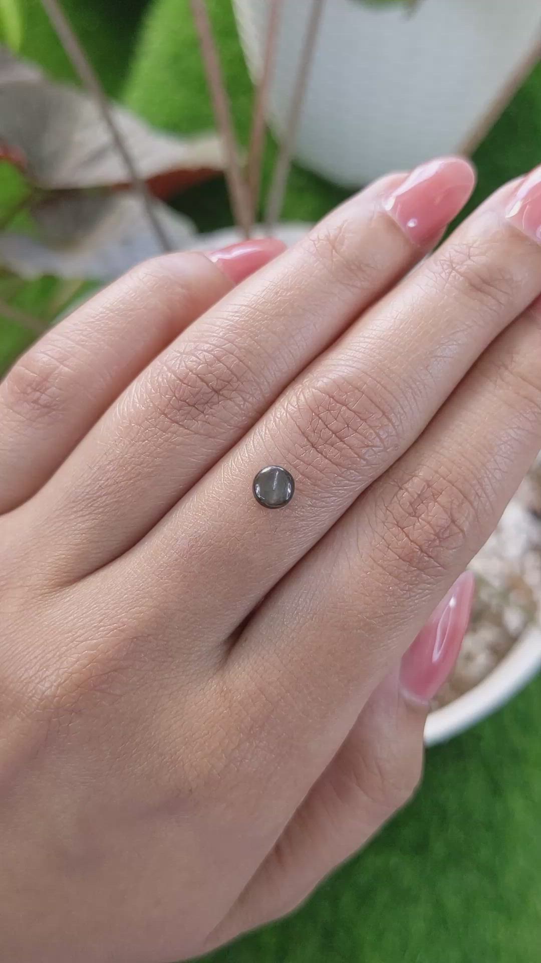 0.68 Ct. Brown Star Sapphire from Ceylon (Sri Lanka) Size Video