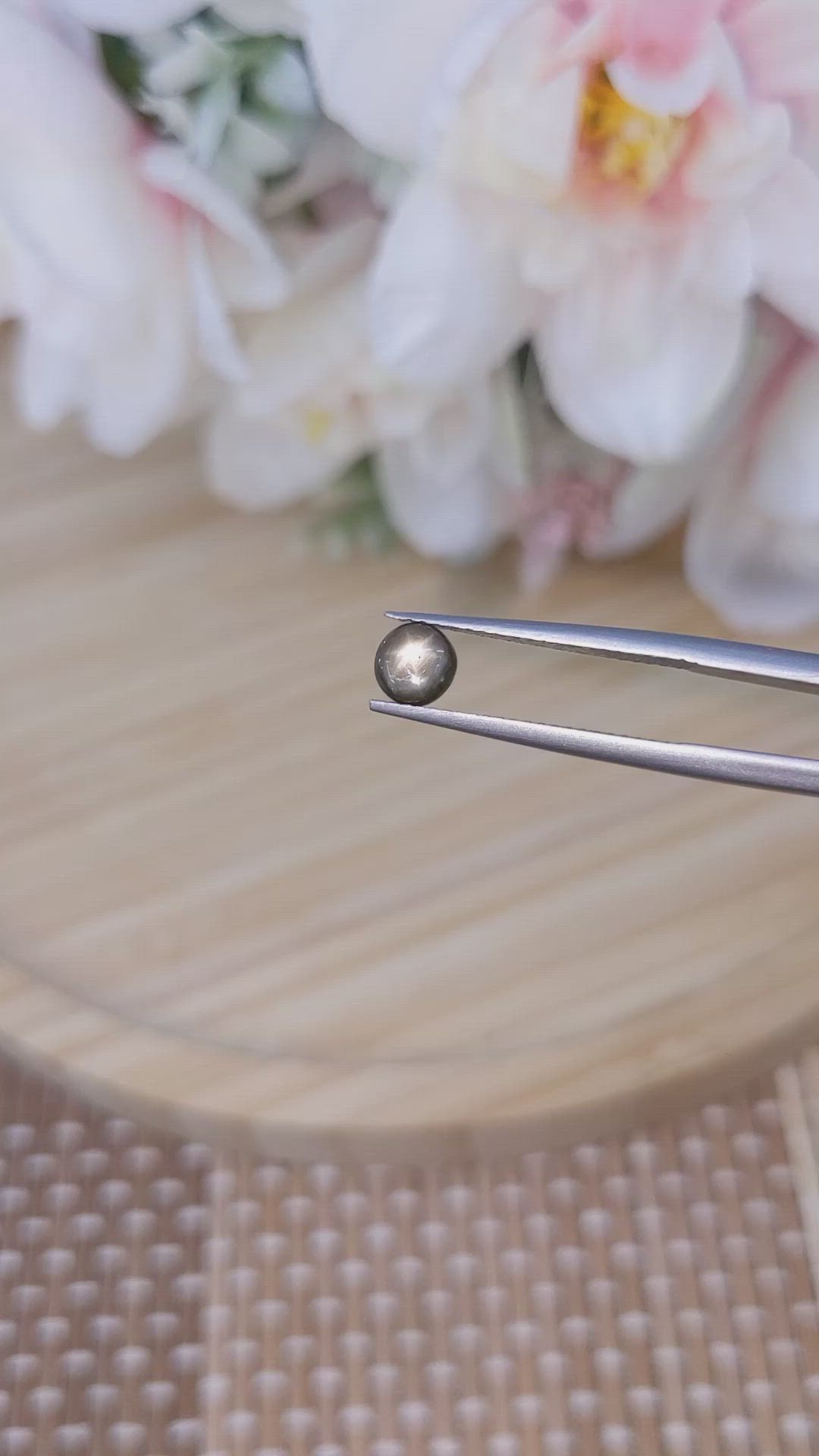0.68 Ct. Brown Star Sapphire from Ceylon (Sri Lanka) Size Video