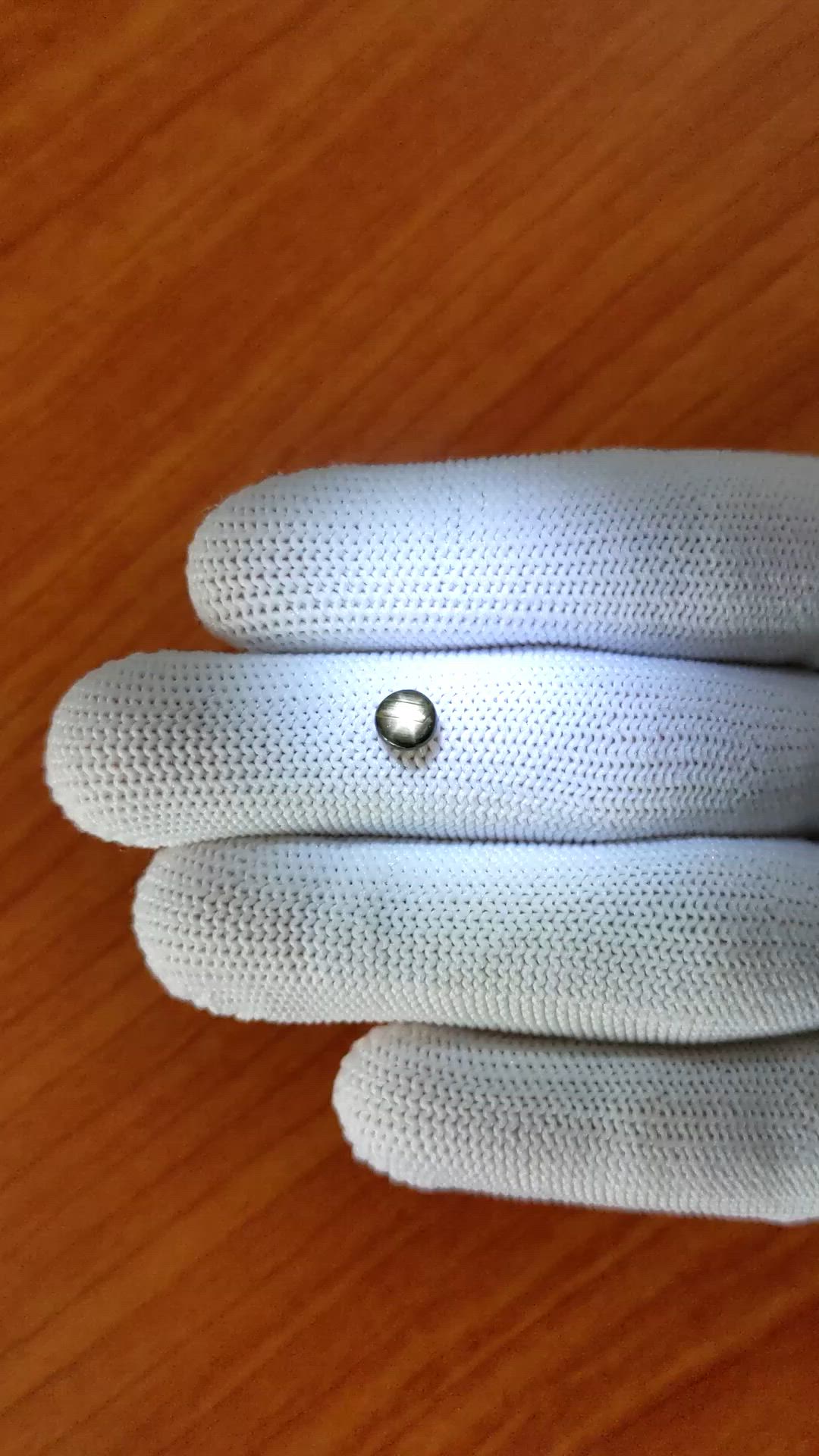 0.63 Ct. Black Star Sapphire from Ceylon (Sri Lanka) Size Video