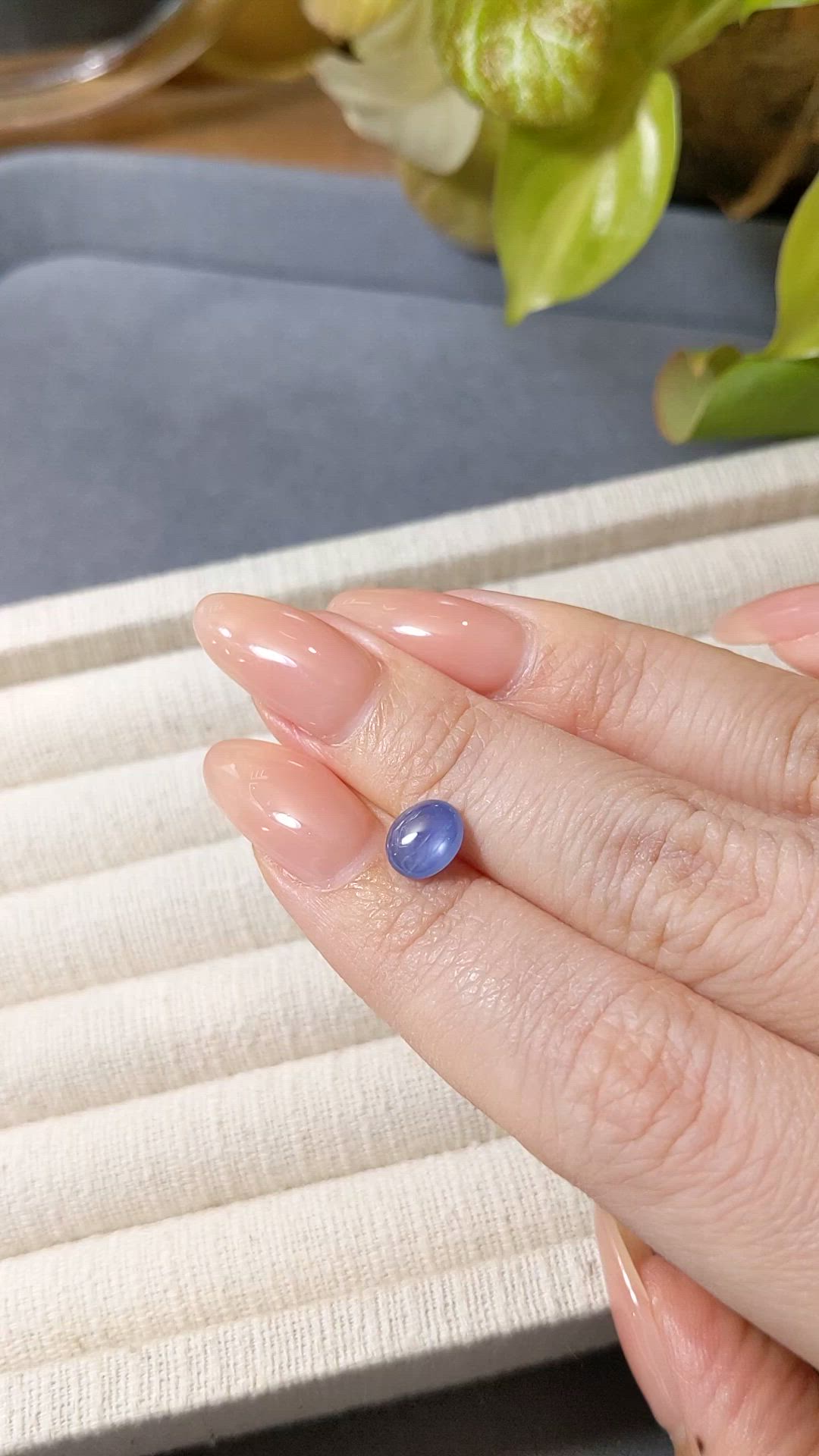 1.76 Ct. Blue Star Sapphire from Burma (Myanmar) Size Video