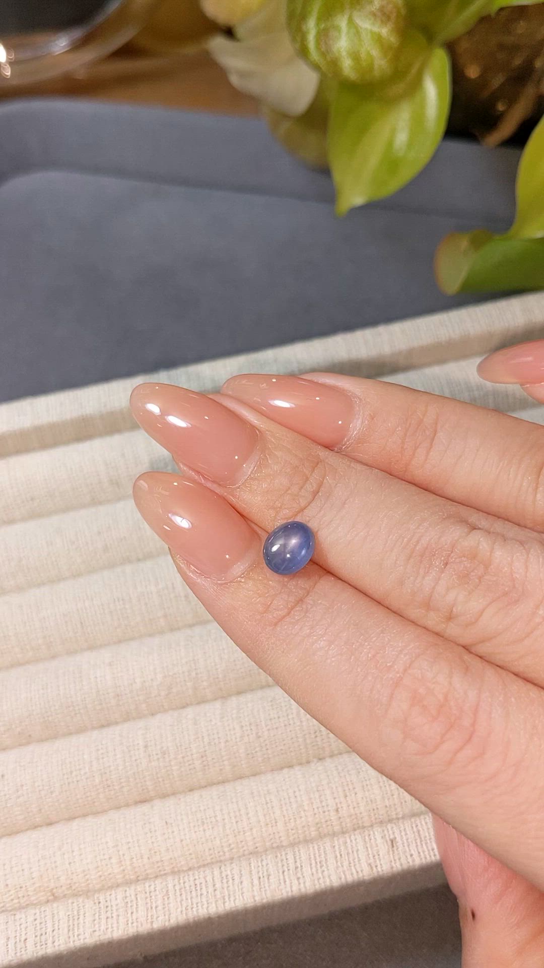 1.76 Ct. Blue Star Sapphire from Burma (Myanmar) Size Video