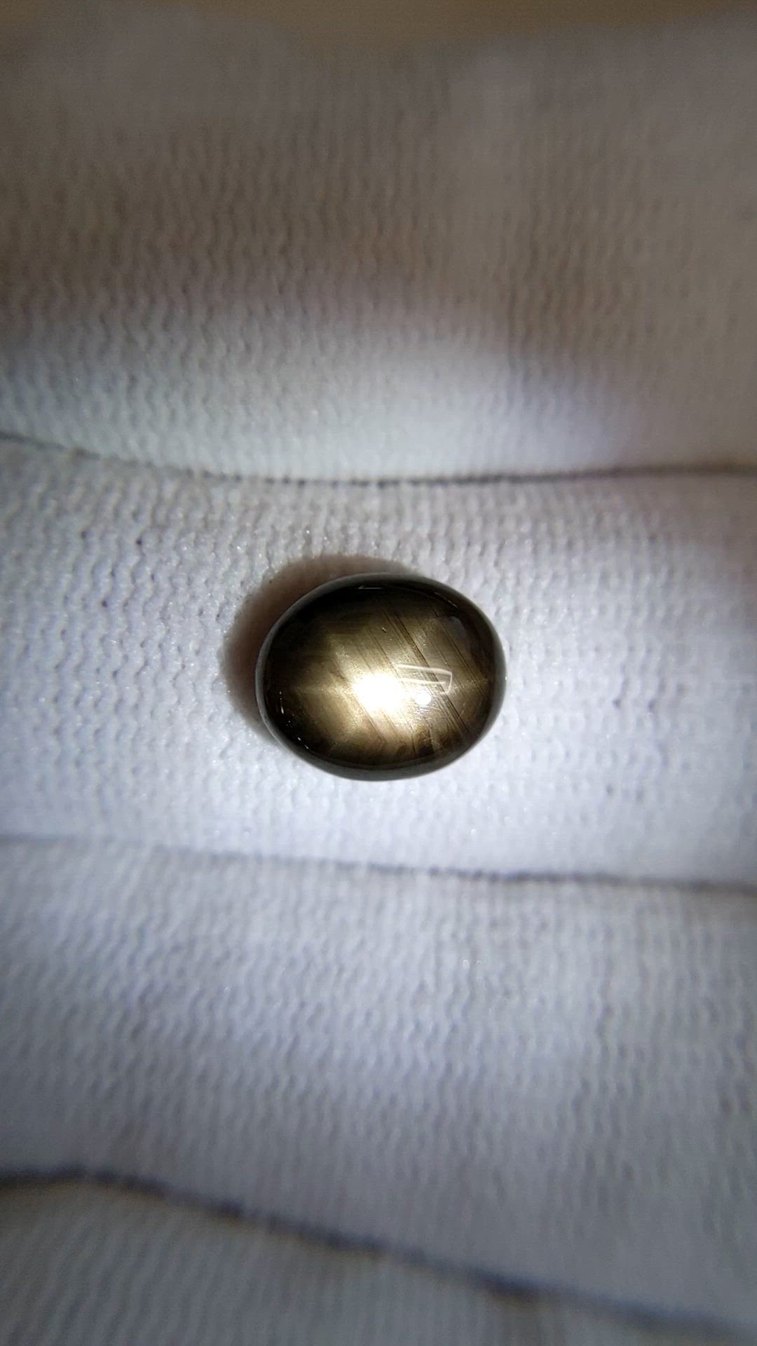 2.99 Ct. Black Star Sapphire from Thailand Size Video