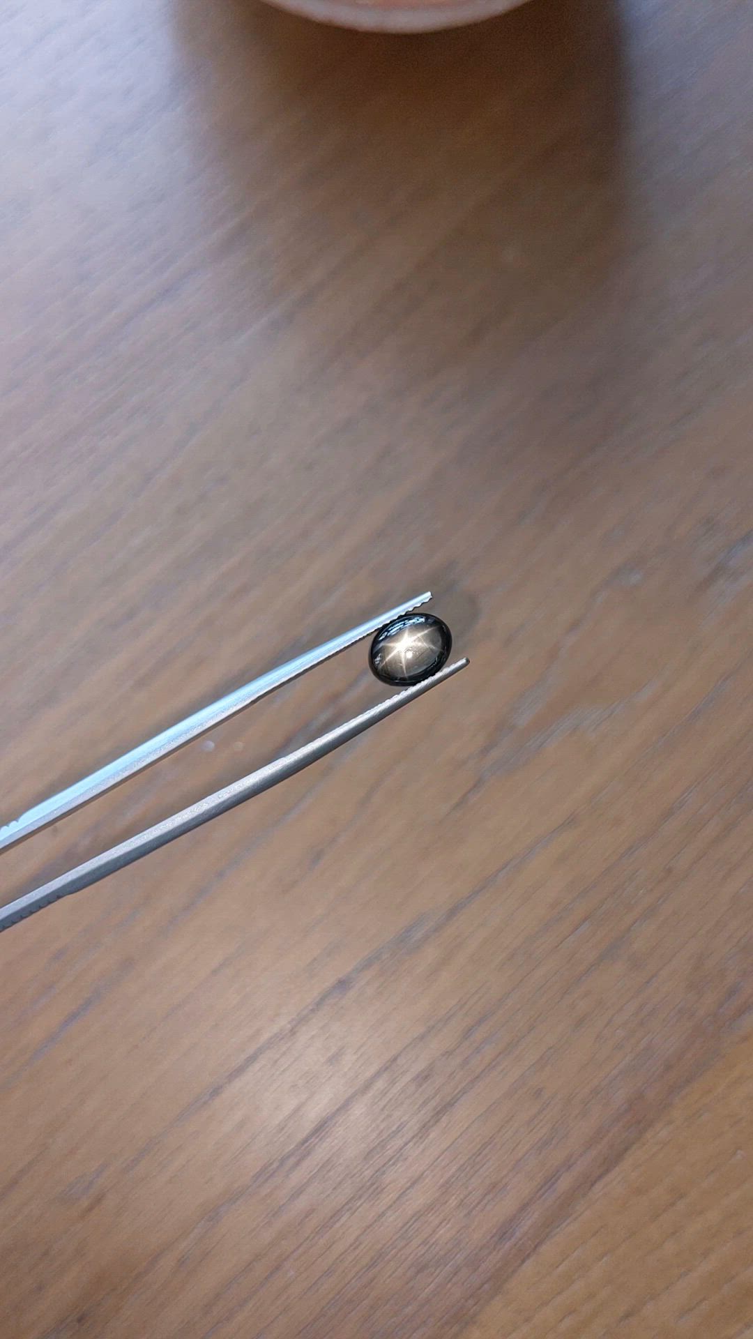 1.85 Ct. Black Star Sapphire from Thailand Size Video