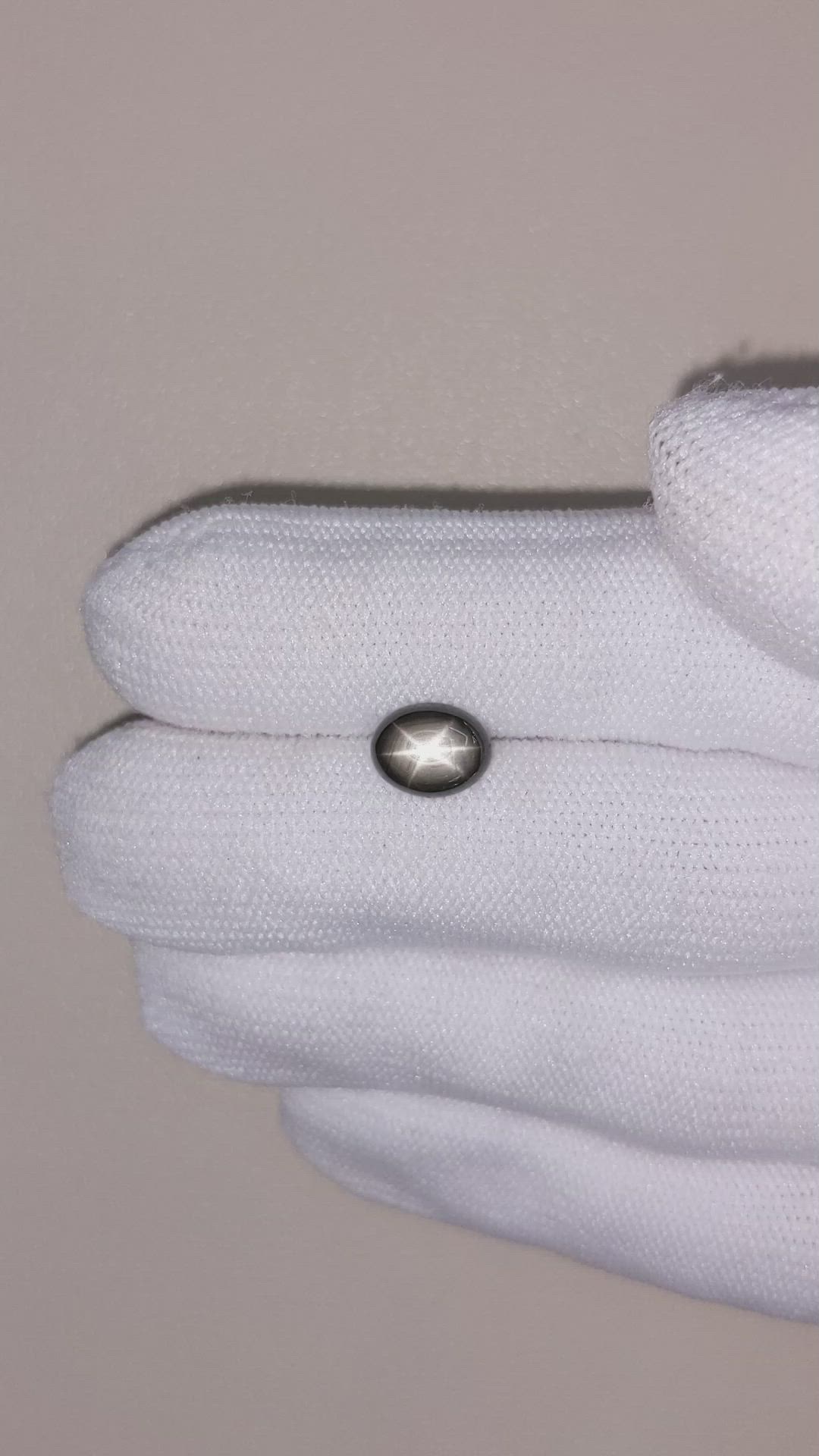 1.85 Ct. Black Star Sapphire from Thailand Size Video
