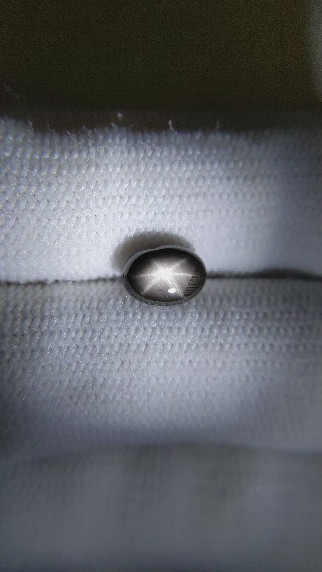 2.00 Ct. Black Star Sapphire from Thailand Size Video