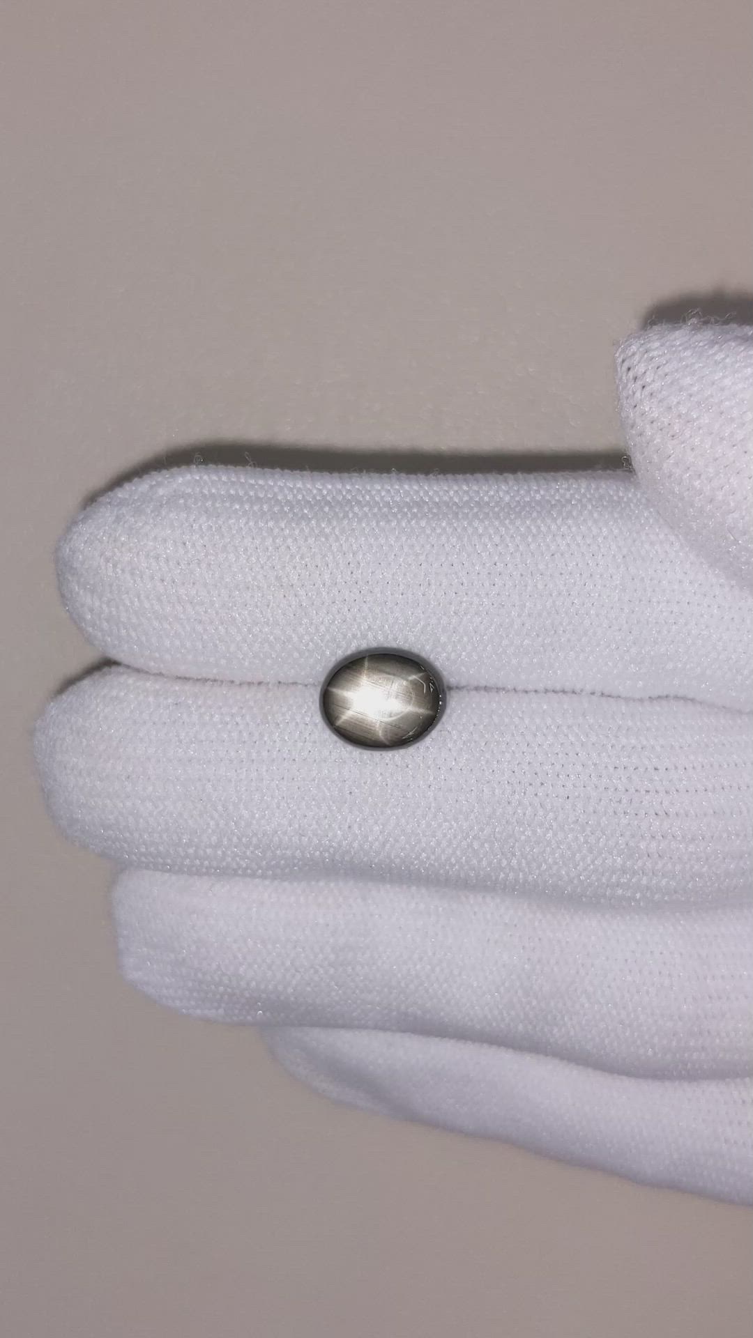 2.48 Ct. Black Star Sapphire from Thailand Size Video