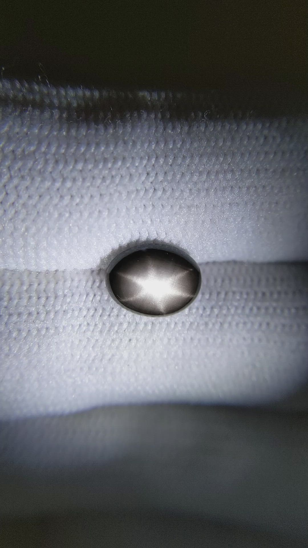 2.42 Ct. Black Star Sapphire from Thailand Size Video