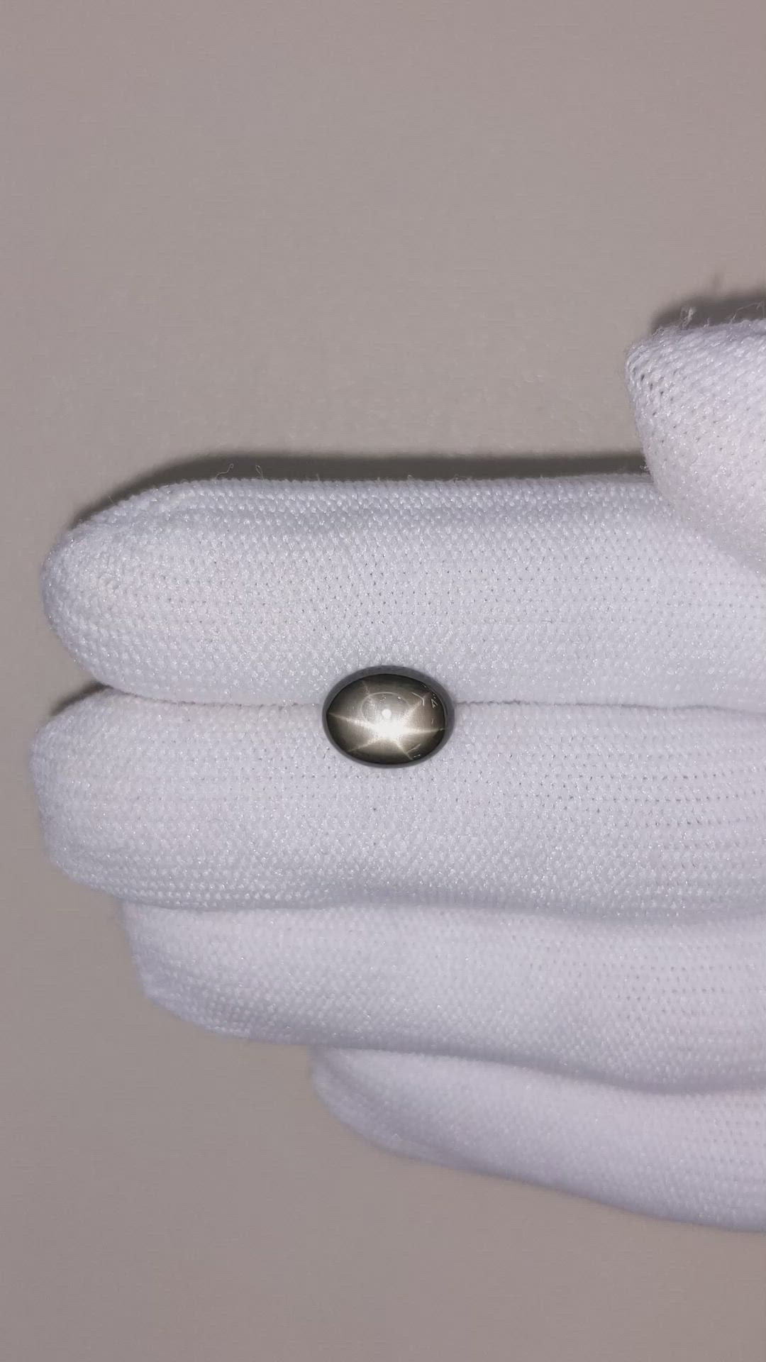 2.42 Ct. Black Star Sapphire from Thailand Size Video