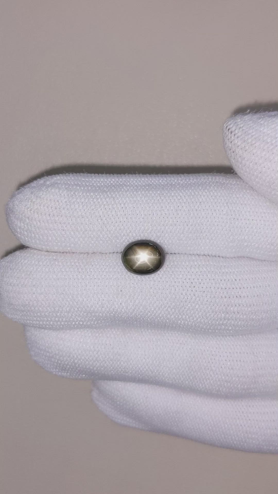 2.09 Ct. Black Star Sapphire from Thailand Size Video