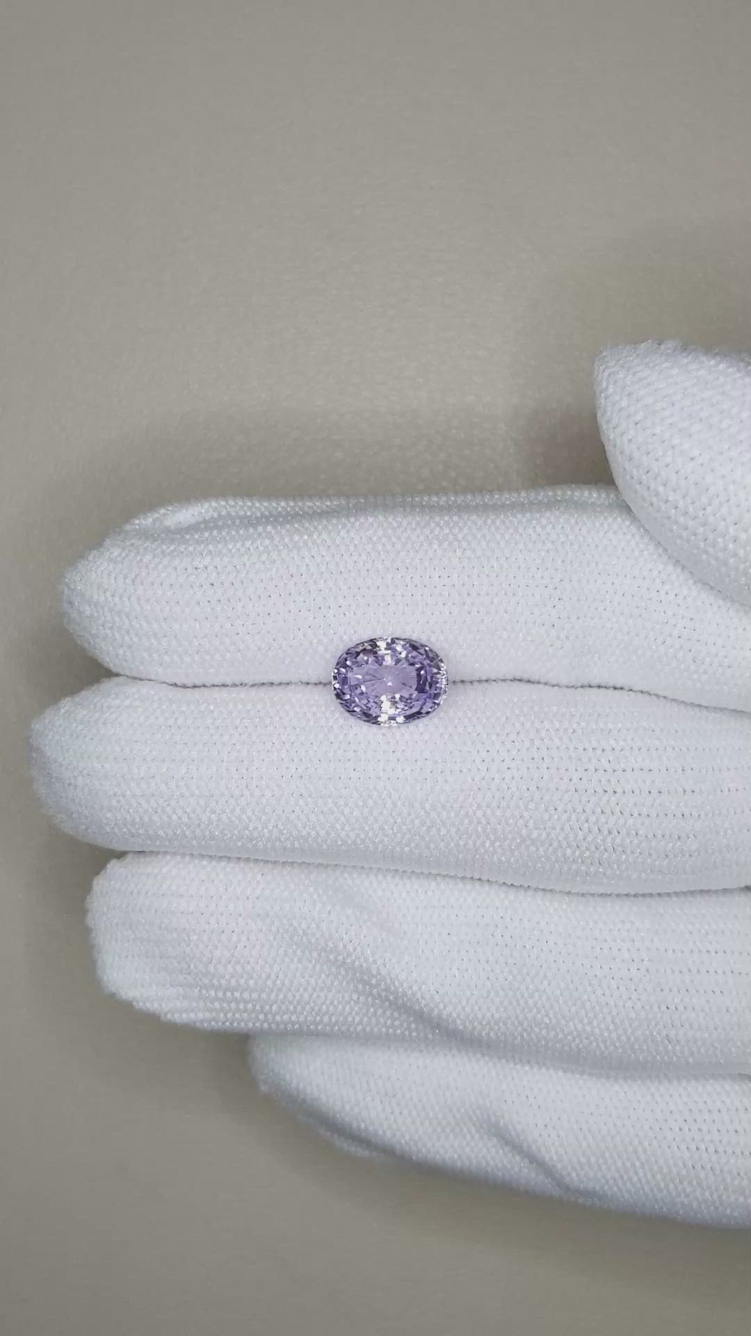 3.01 Ct. Purple Sapphire from Madagascar Size Video