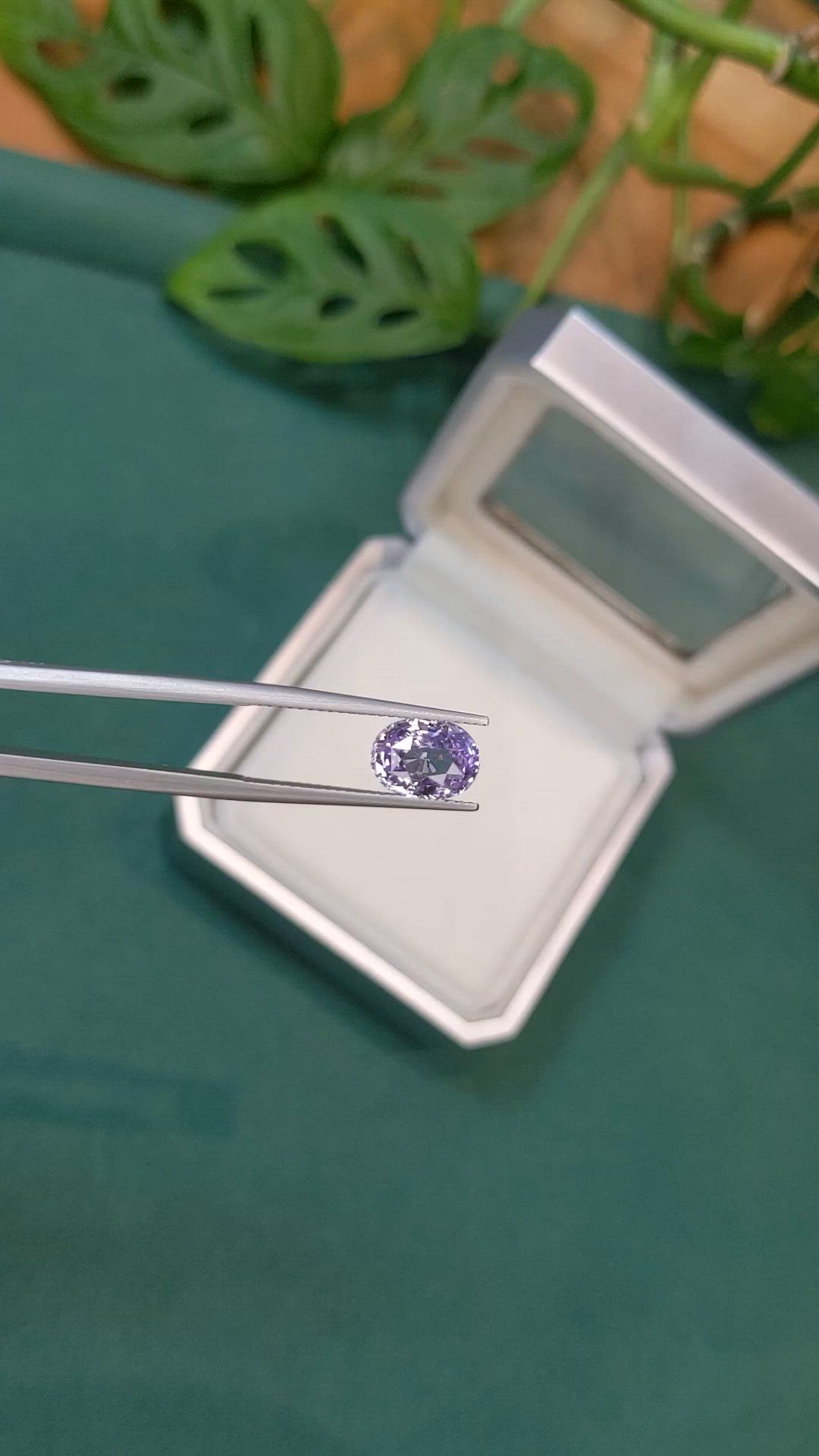 3.01 Ct. Purple Sapphire from Madagascar Size Video
