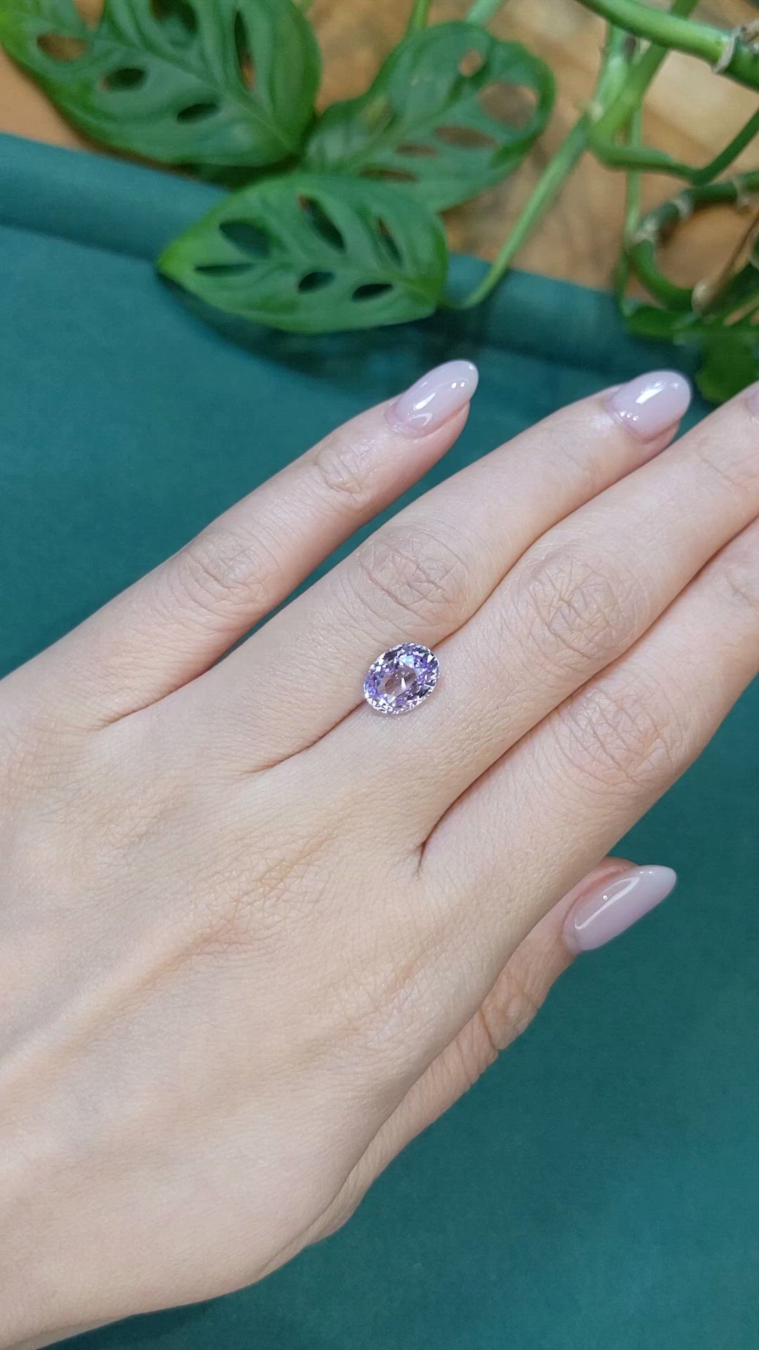 3.01 Ct. Purple Sapphire from Madagascar Size Video