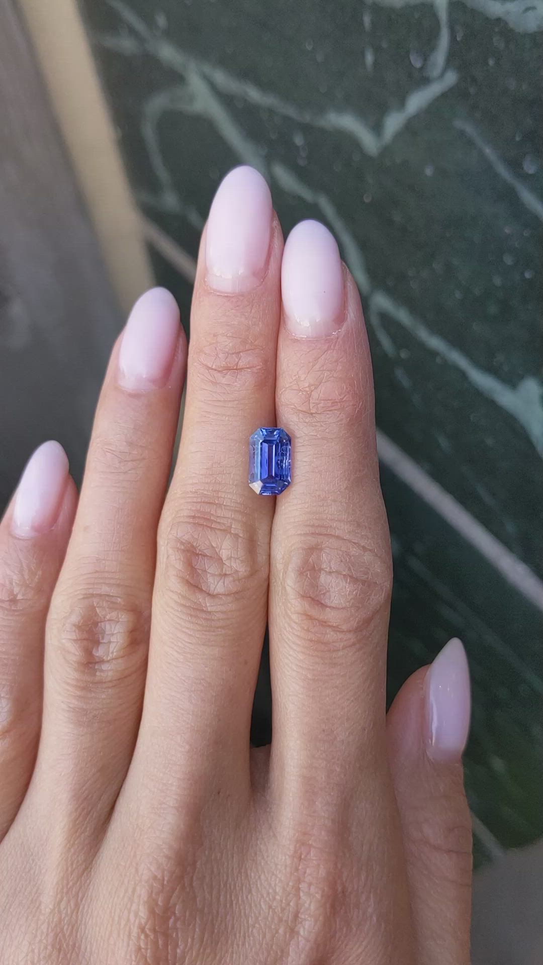 2.59 Ct. Blue Sapphire from Ceylon (Sri Lanka) Size Video