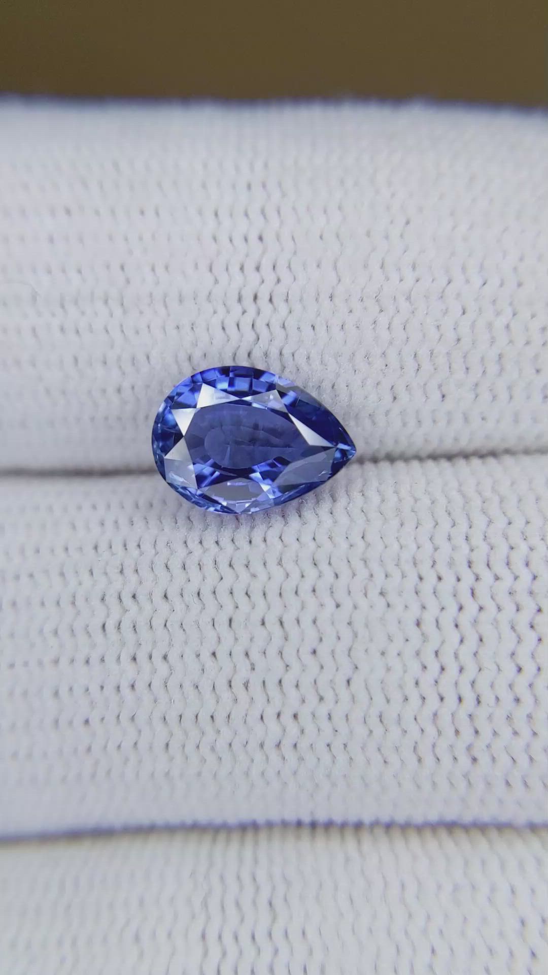 2.06 Ct. Blue Sapphire from Ceylon (Sri Lanka) Size Video