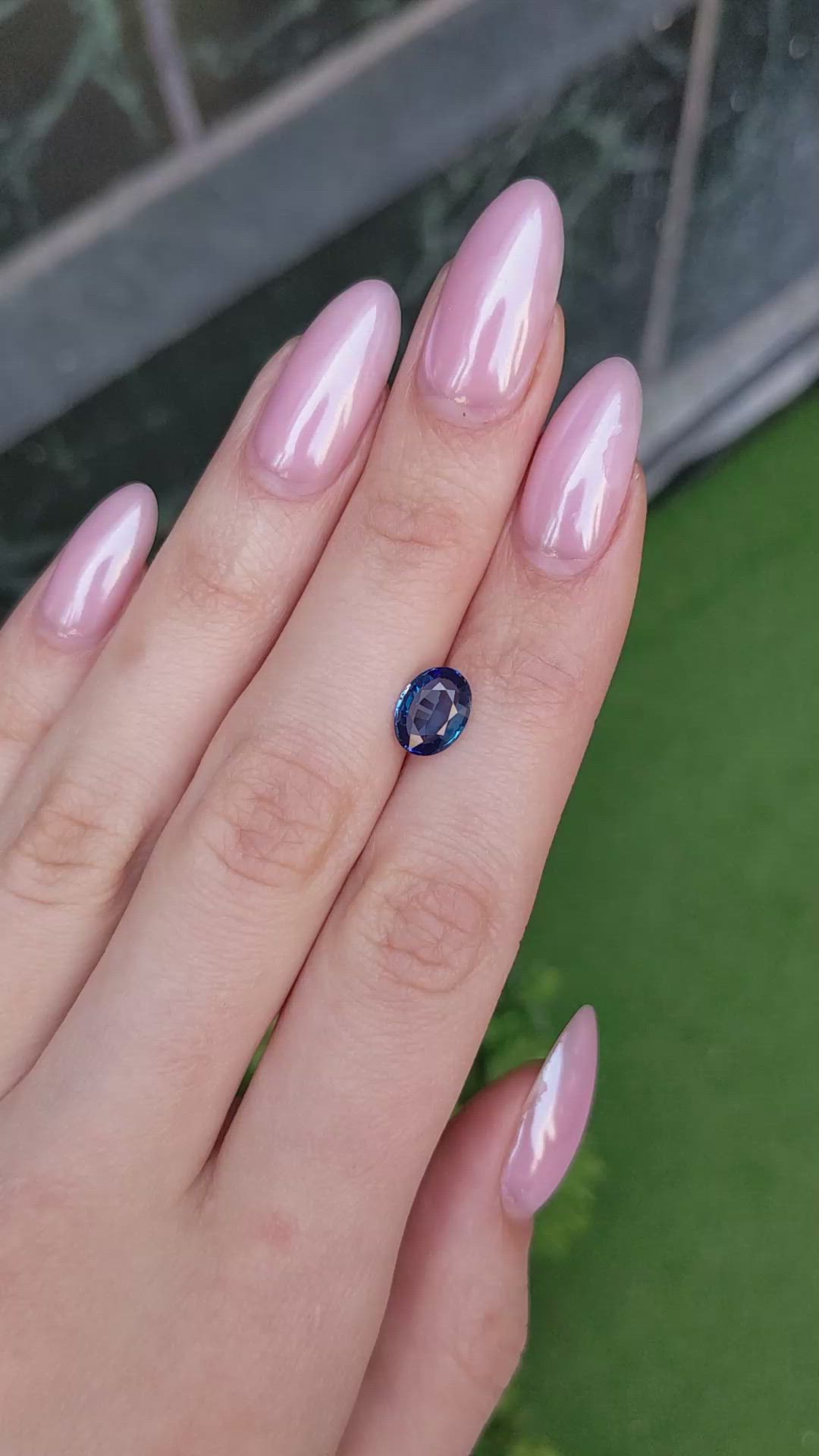 1.98 Ct. Blue Sapphire from Ceylon (Sri Lanka) Size Video