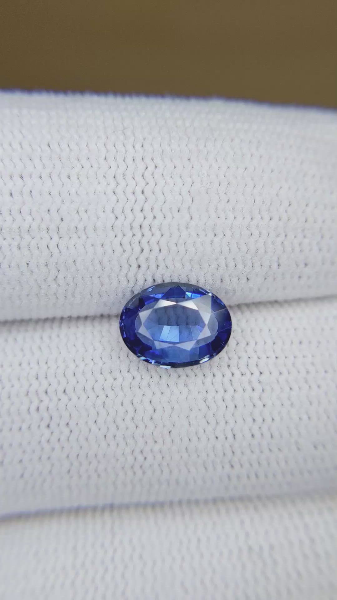 1.98 Ct. Blue Sapphire from Ceylon (Sri Lanka) Size Video