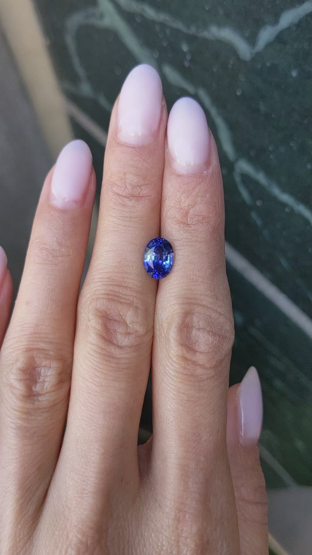 2.31 Ct. Blue Sapphire from Ceylon (Sri Lanka) Size Video