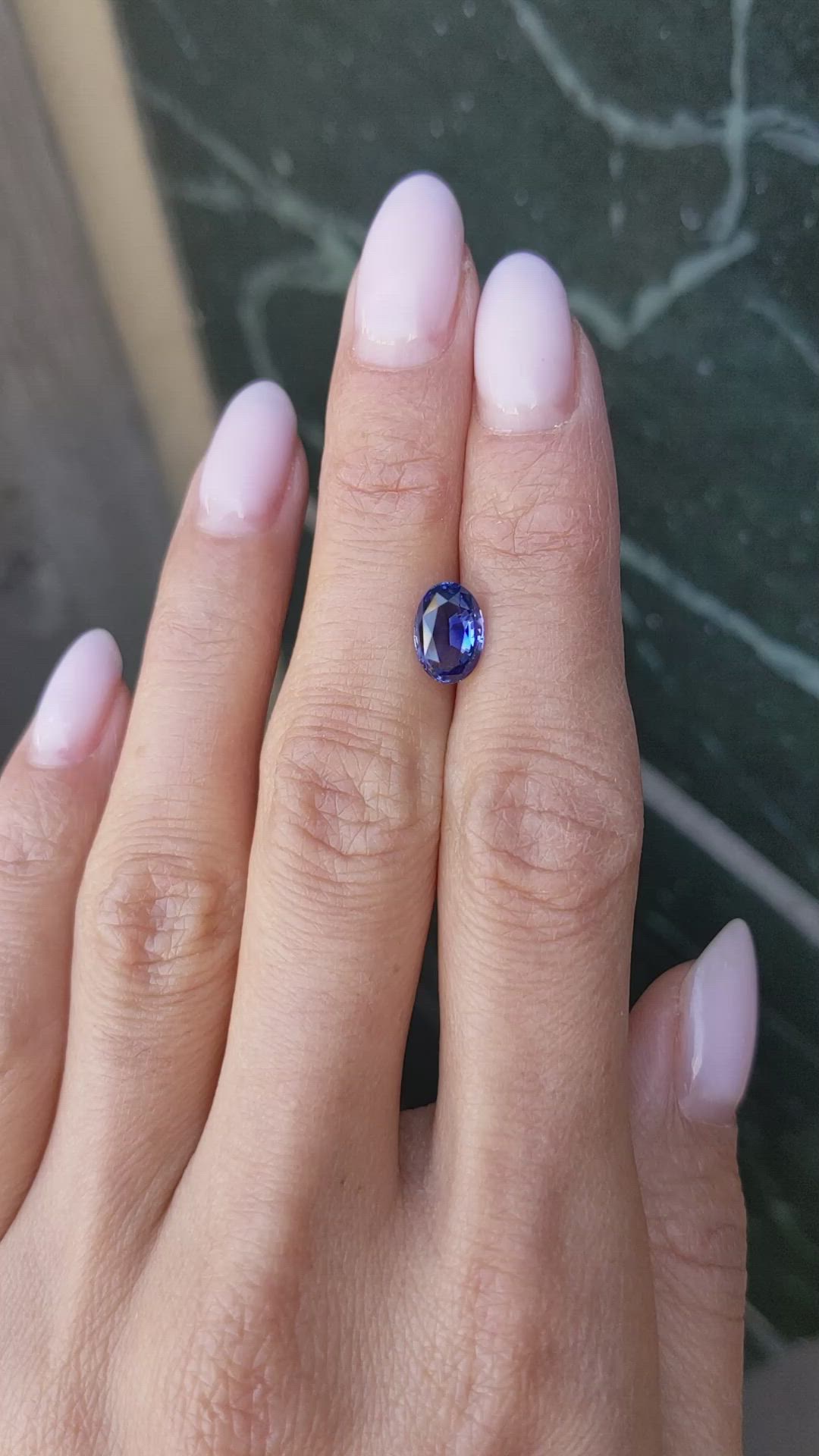 2.17 Ct. Blue Sapphire from Ceylon (Sri Lanka) Size Video