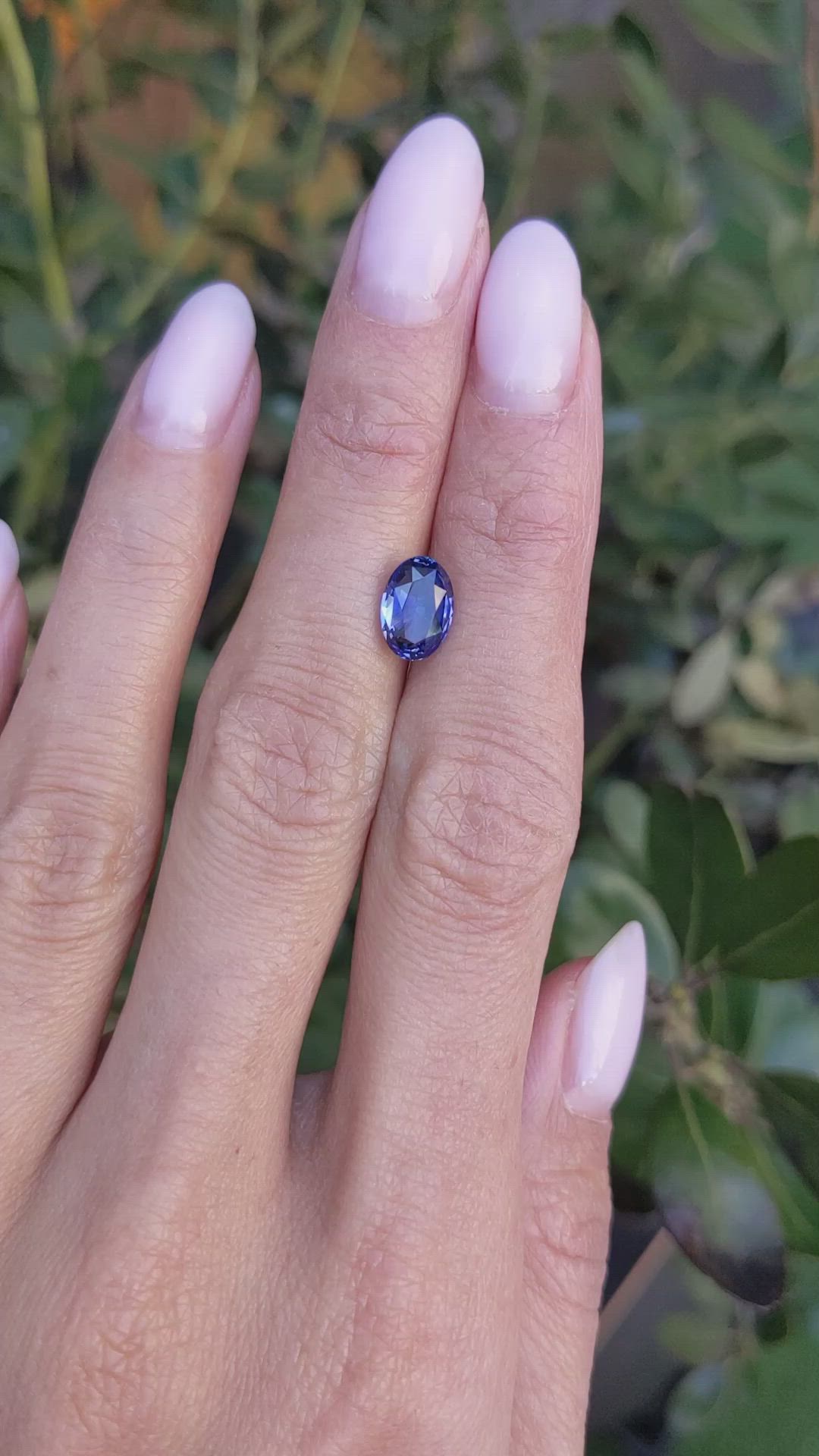 2.17 Ct. Blue Sapphire from Ceylon (Sri Lanka) Size Video
