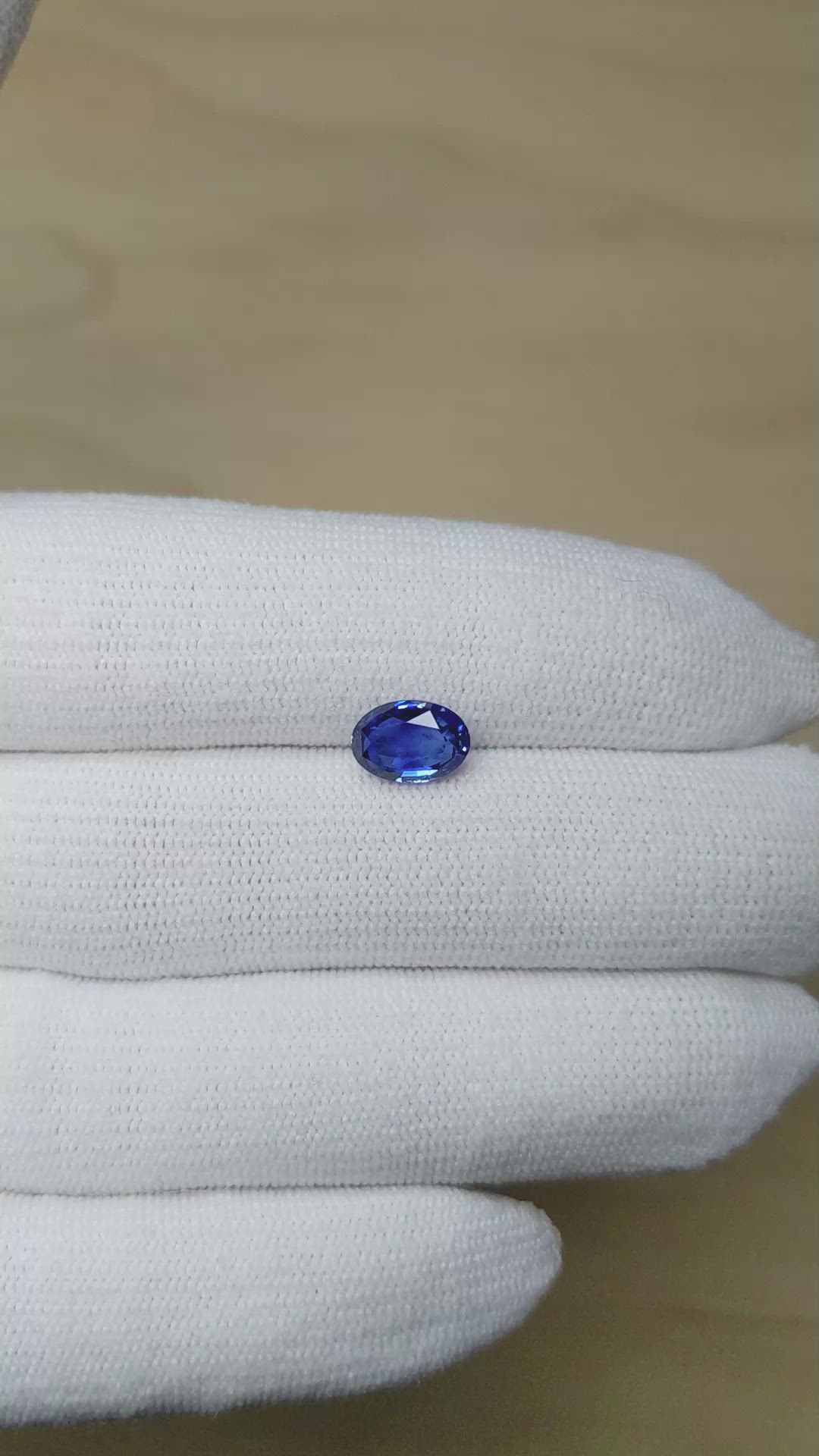 2.17 Ct. Blue Sapphire from Ceylon (Sri Lanka) Size Video