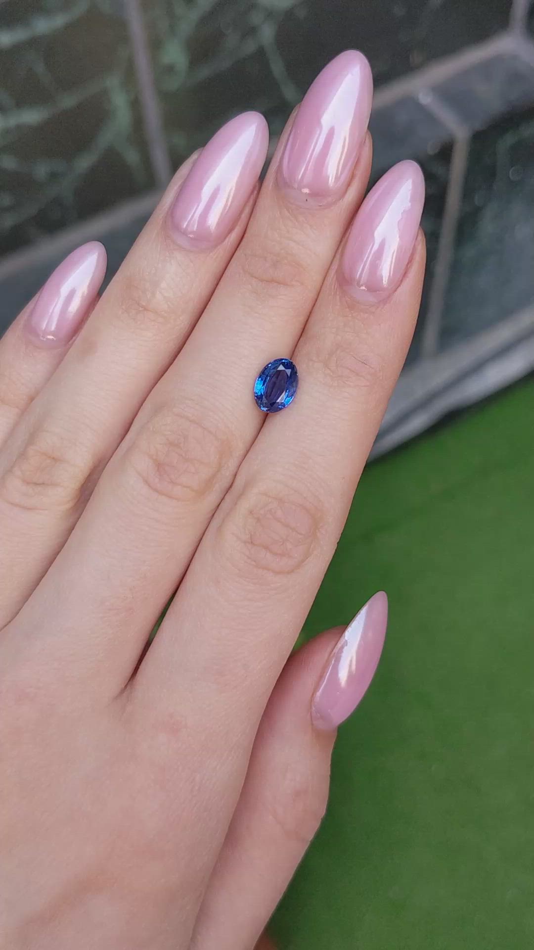 1.98 Ct. Blue Sapphire from Ceylon (Sri Lanka) Size Video