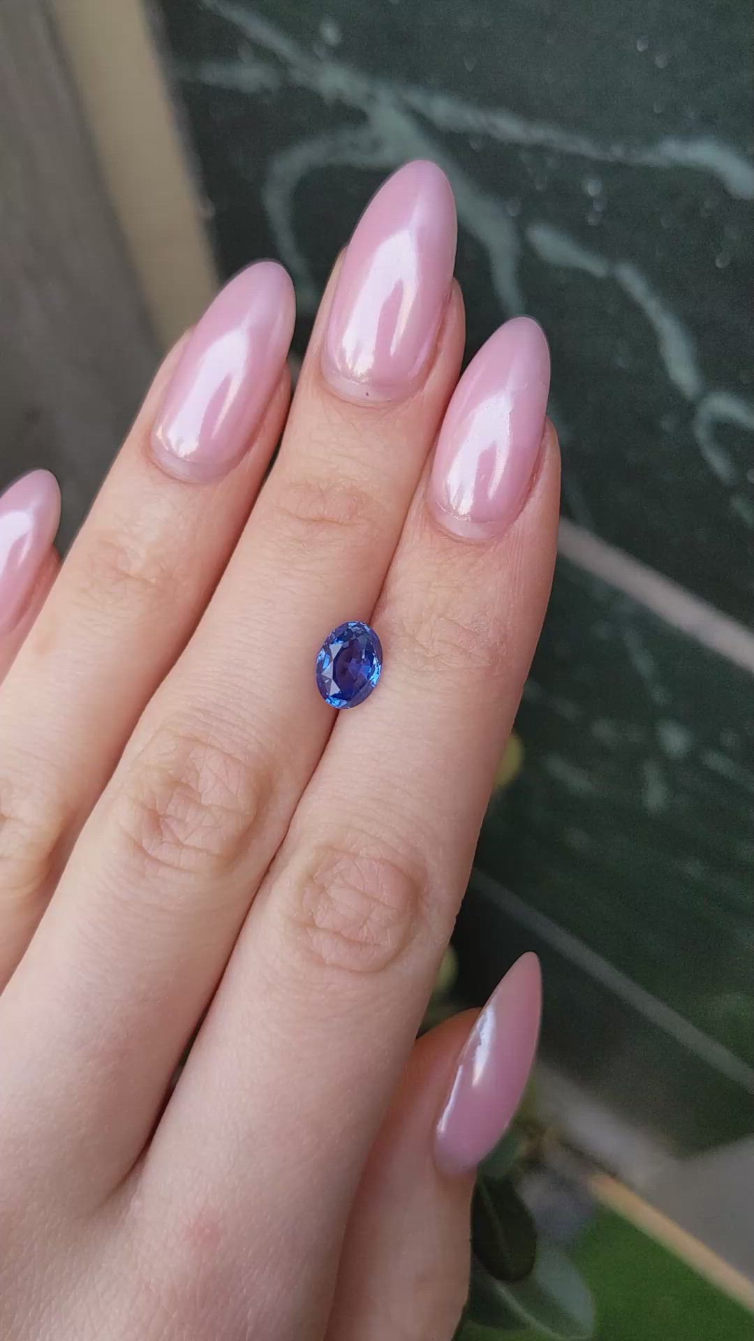 1.97 Ct. Blue Sapphire from Ceylon (Sri Lanka) Size Video