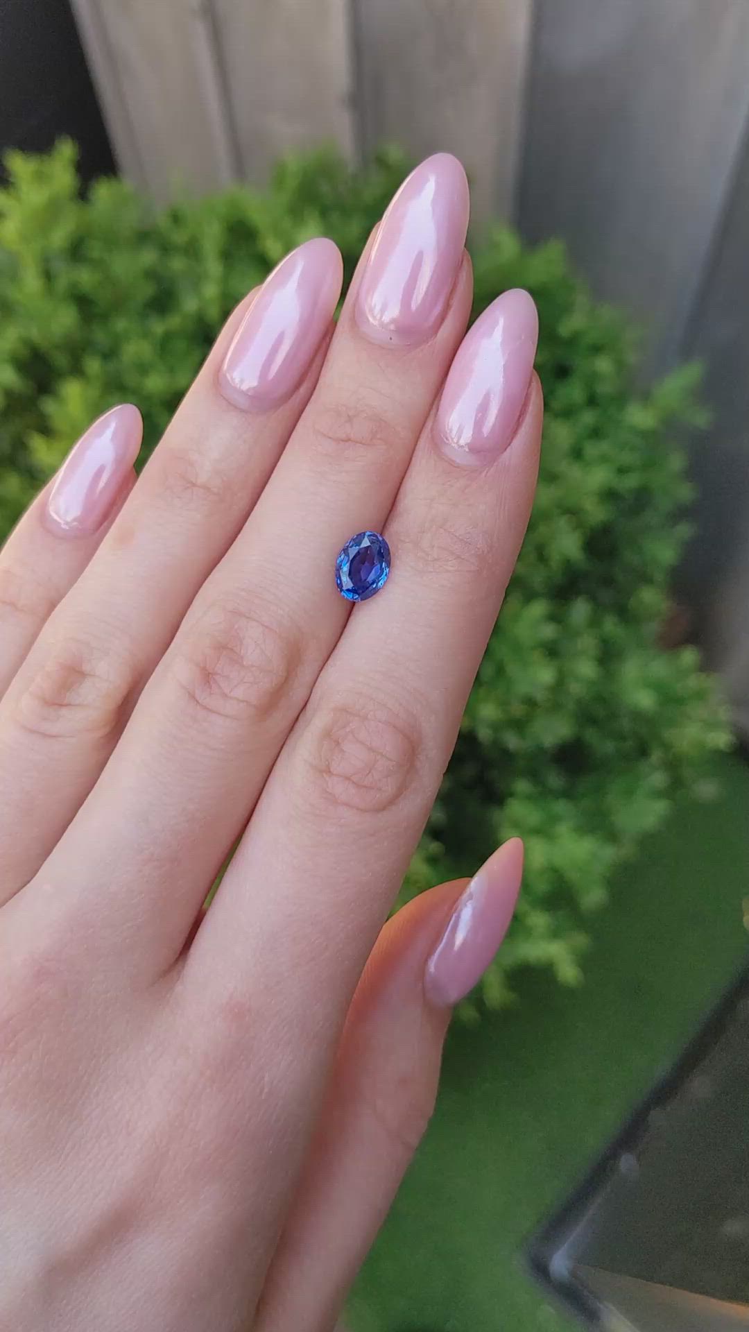 1.97 Ct. Blue Sapphire from Ceylon (Sri Lanka) Size Video