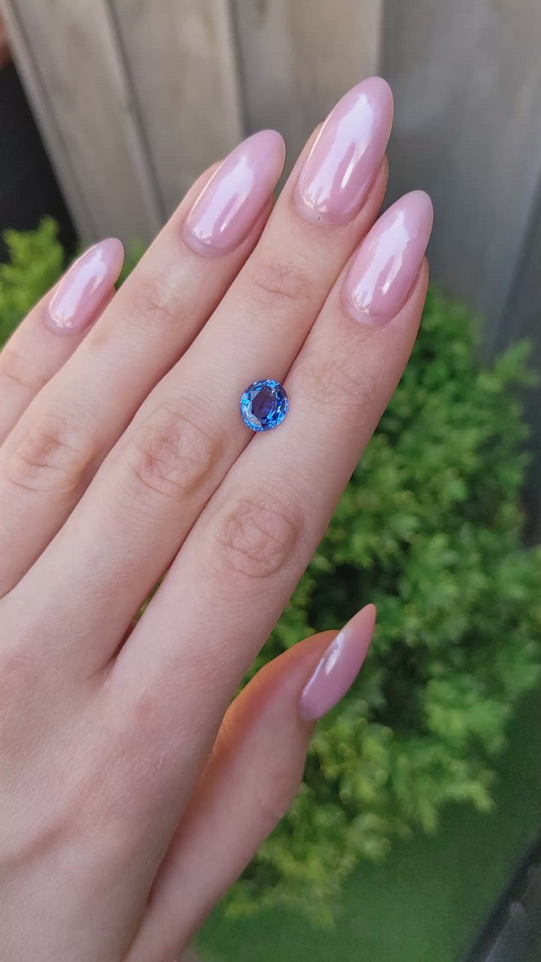 2.48 Ct. Blue Sapphire from Ceylon (Sri Lanka) Size Video