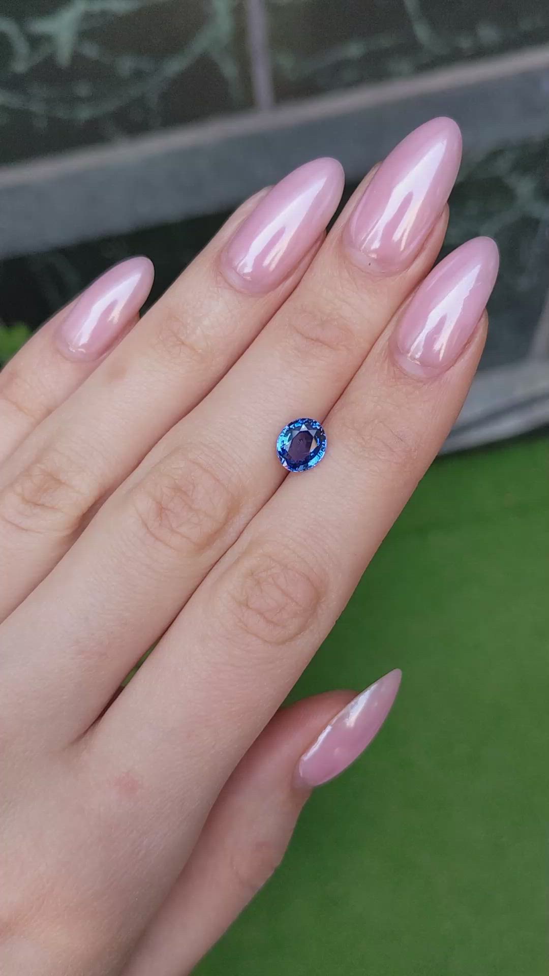 1.94 Ct. Blue Sapphire from Ceylon (Sri Lanka) Size Video