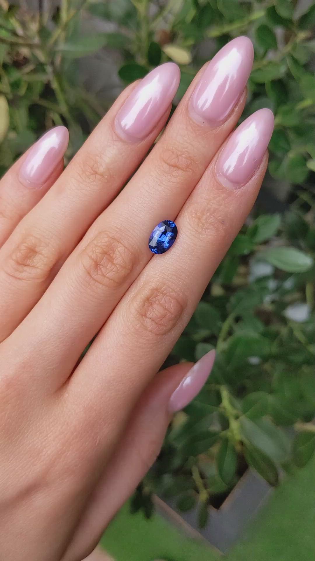 2.78 Ct. Blue Sapphire from Ceylon (Sri Lanka) Size Video