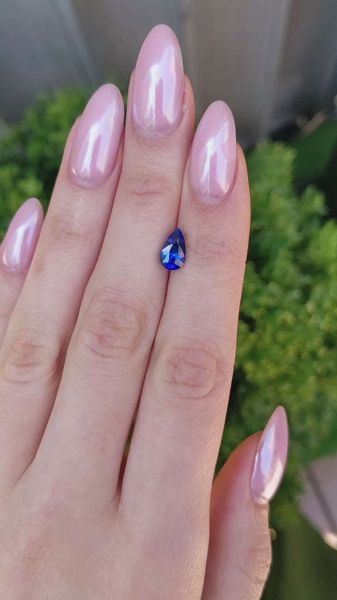 2.05 Ct. Blue Sapphire from Ceylon (Sri Lanka) Size Video