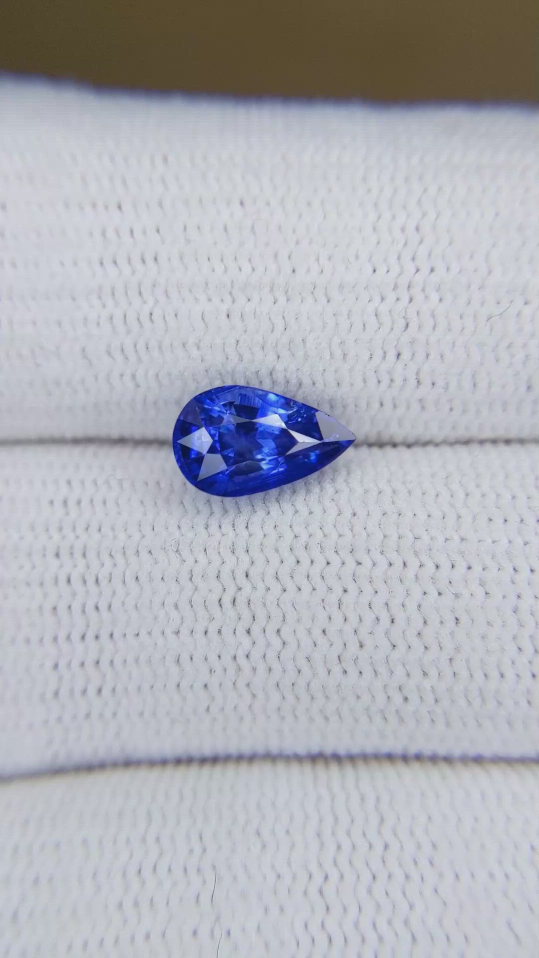 2.05 Ct. Blue Sapphire from Ceylon (Sri Lanka) Size Video