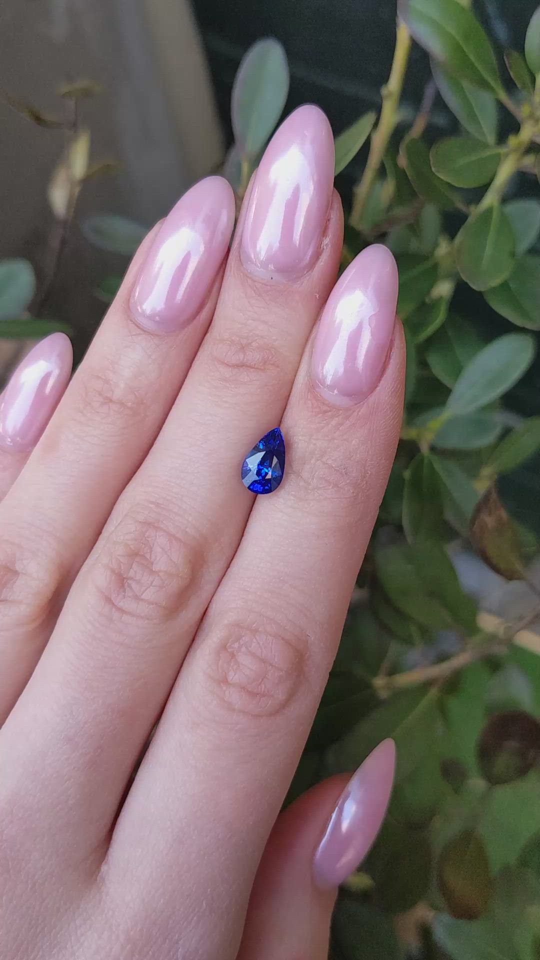 2.05 Ct. Blue Sapphire from Ceylon (Sri Lanka) Size Video
