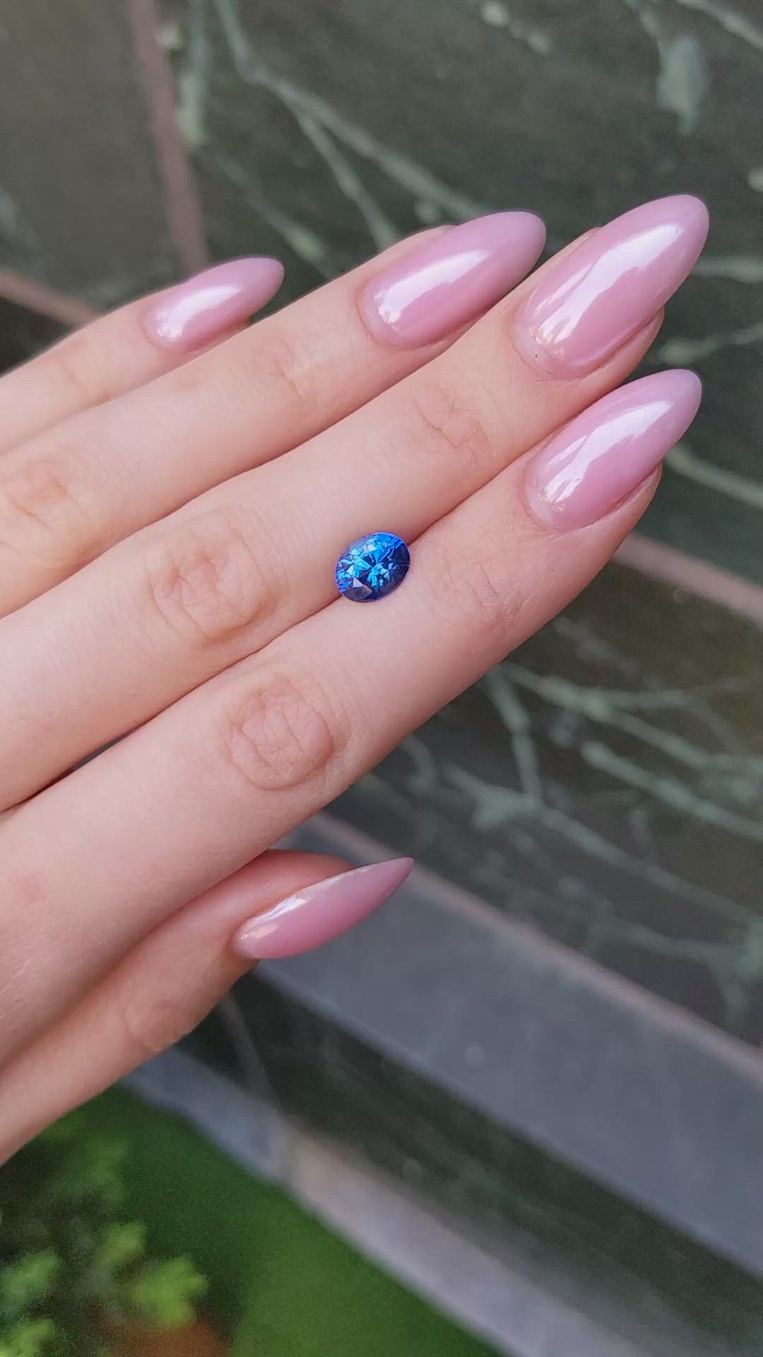 2.41 Ct. Blue Sapphire from Ceylon (Sri Lanka) Size Video