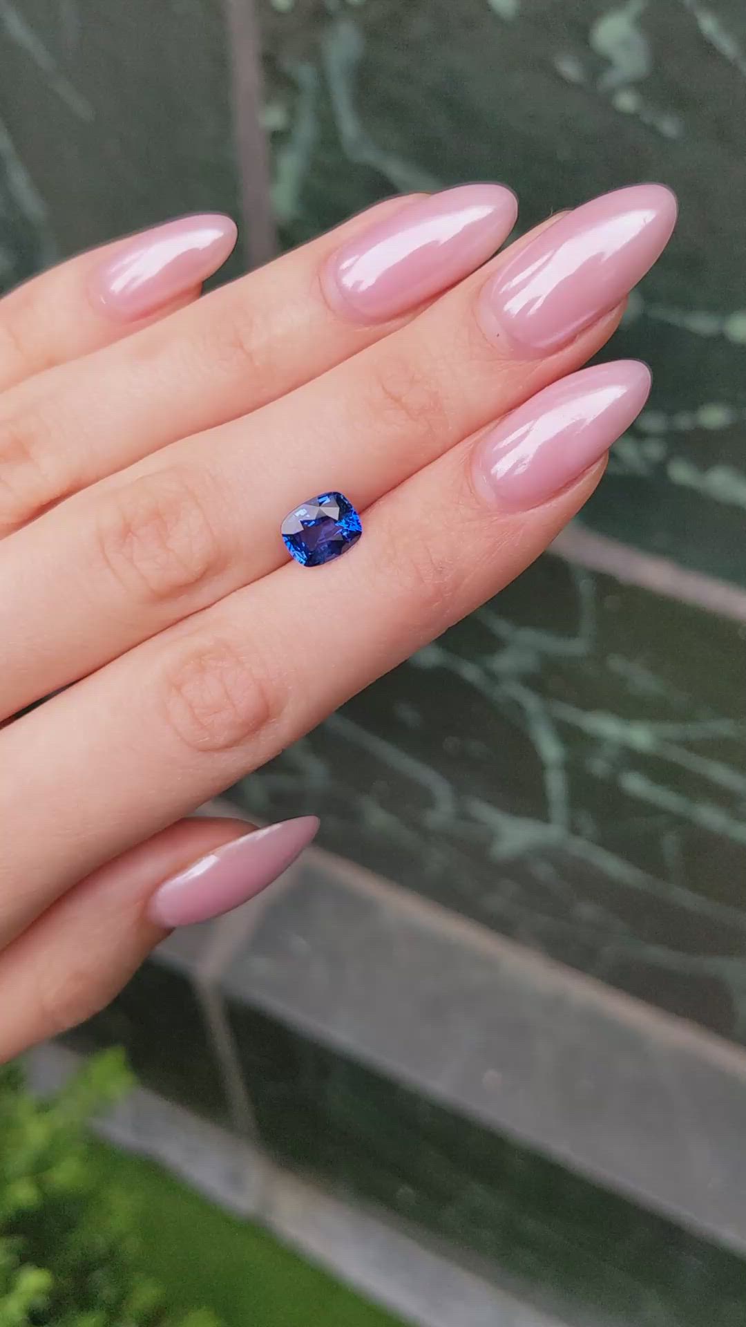 2.49 Ct. Blue Sapphire from Ceylon (Sri Lanka) Size Video