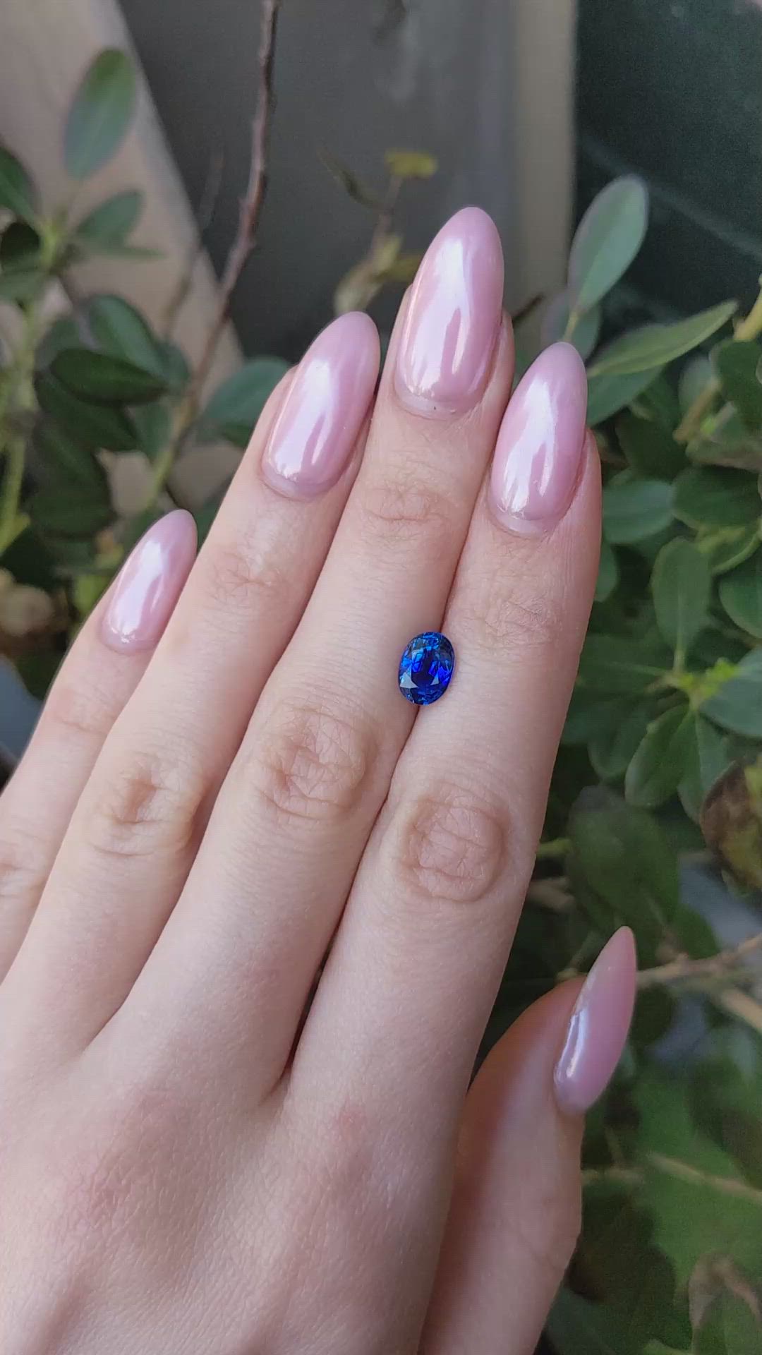 1.92 Ct. Blue Sapphire from Ceylon (Sri Lanka) Size Video