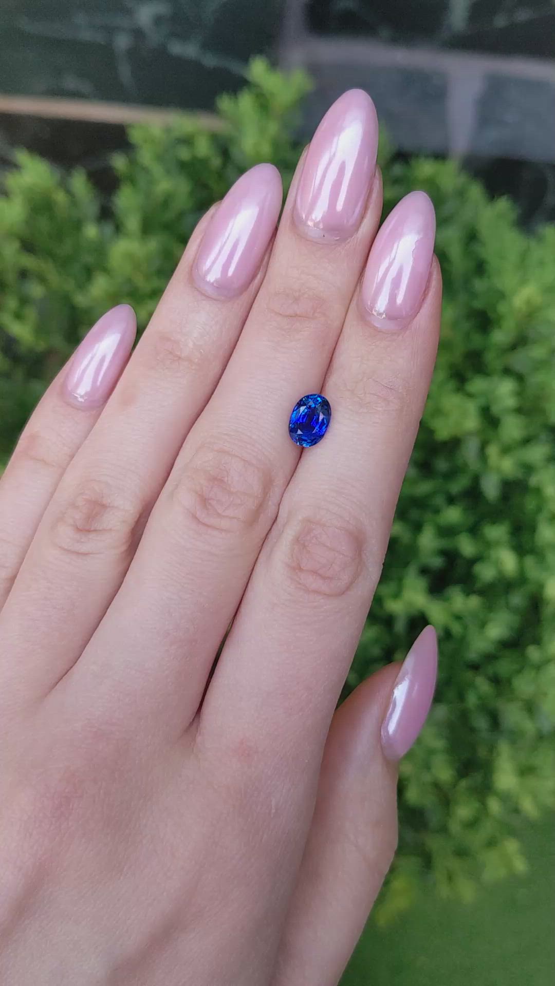 1.92 Ct. Blue Sapphire from Ceylon (Sri Lanka) Size Video