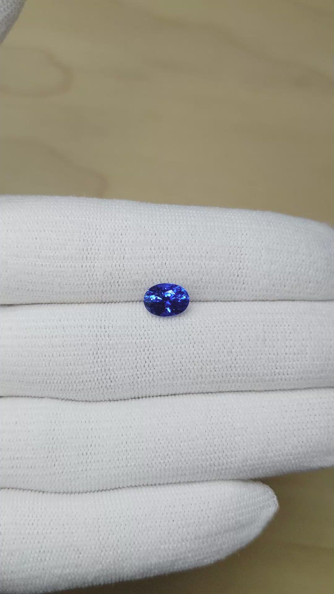 2.02 Ct. Blue Sapphire from Ceylon (Sri Lanka) Size Video