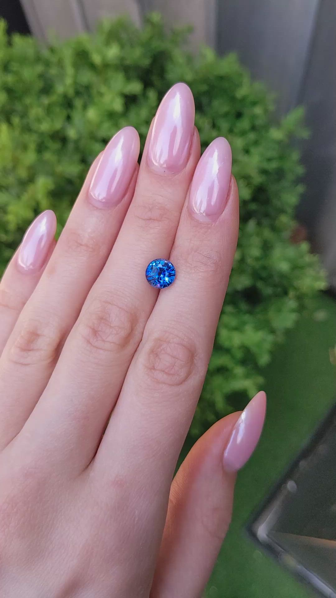 2.52 Ct. Blue Sapphire from Ceylon (Sri Lanka) Size Video