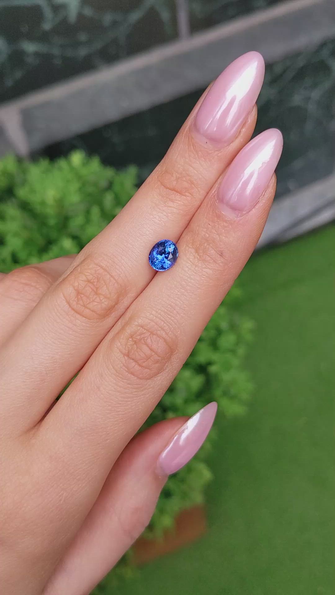 1.90 Ct. Blue Sapphire from Ceylon (Sri Lanka) Size Video