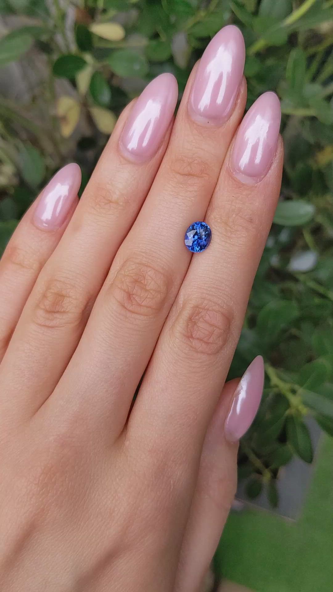 1.90 Ct. Blue Sapphire from Ceylon (Sri Lanka) Size Video